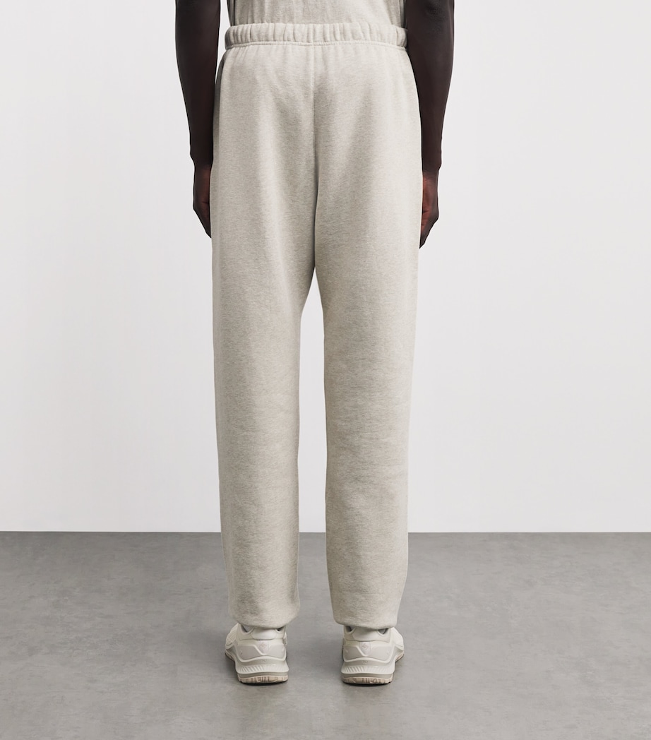 Cotton-Blend Logo Sweatpants HEATHER STONE Image 4