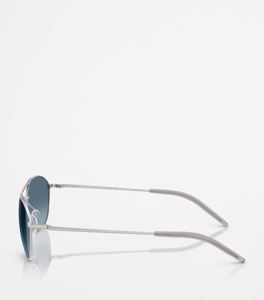 Oliver Peoples Aero II Aviator Sunglasses Image 3