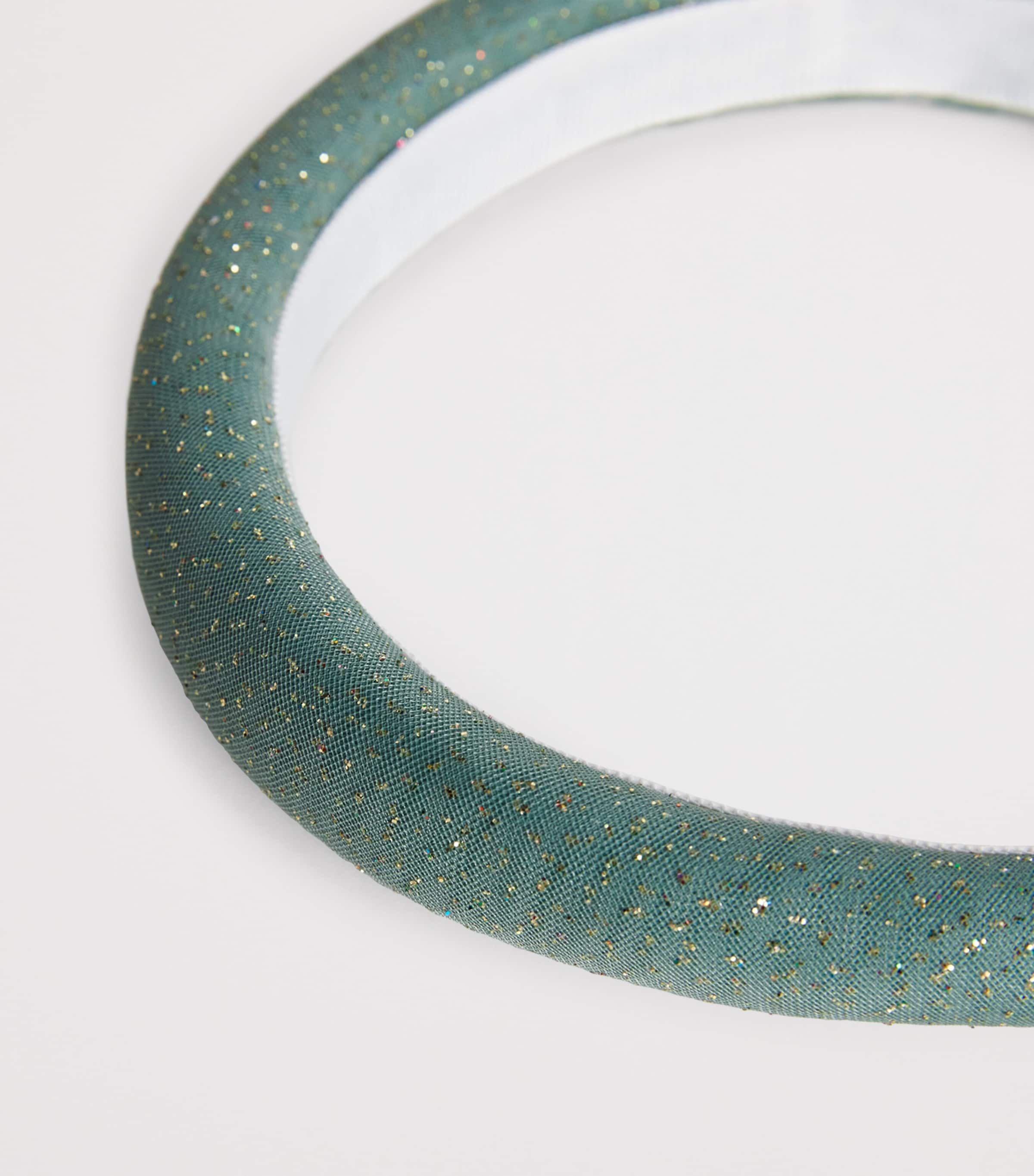 Il Gufo Sequinned Headband Green Image 3