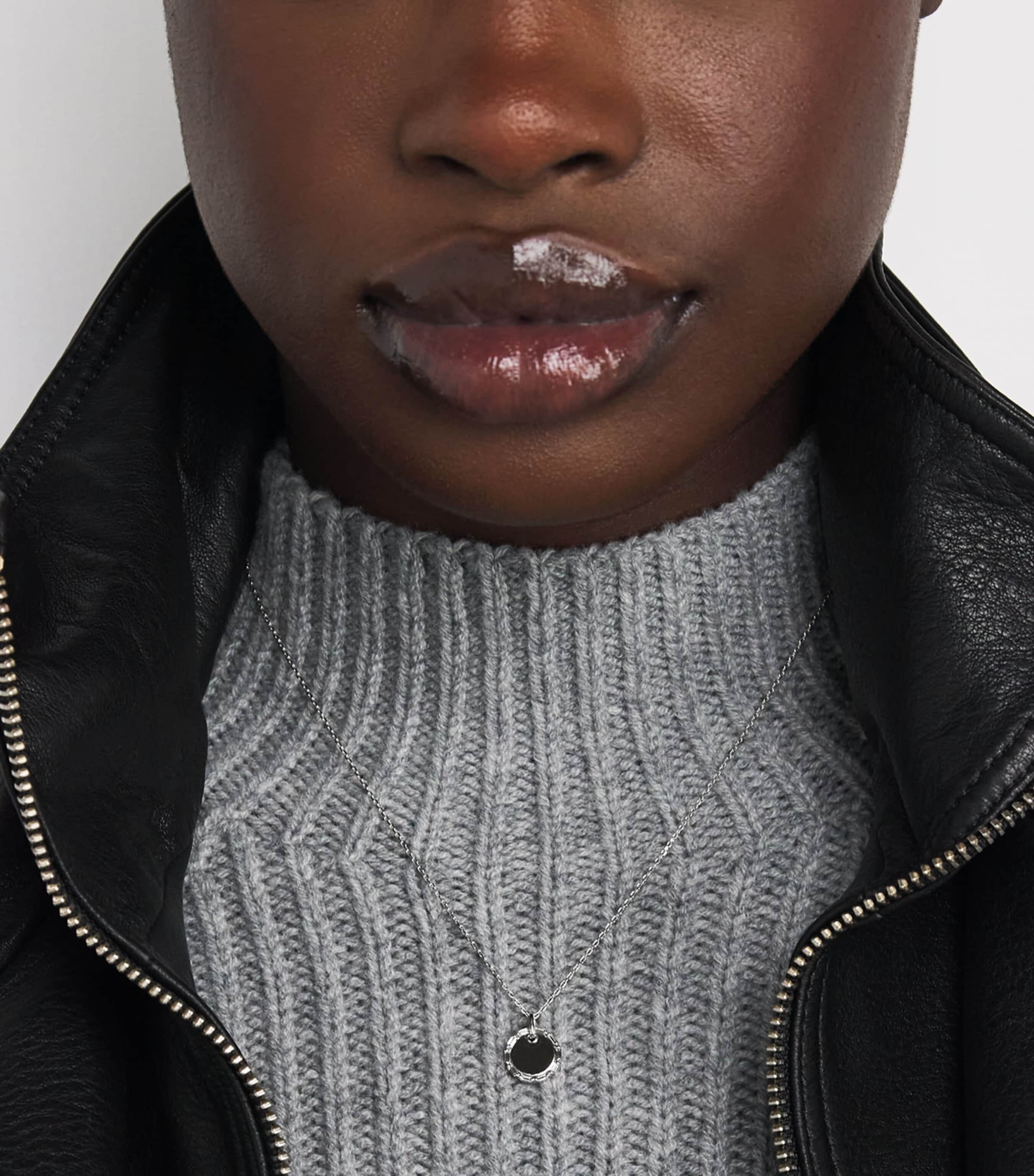 Mini White Gold and Diamond Golden Age Necklace 18K WG/WD Image 2