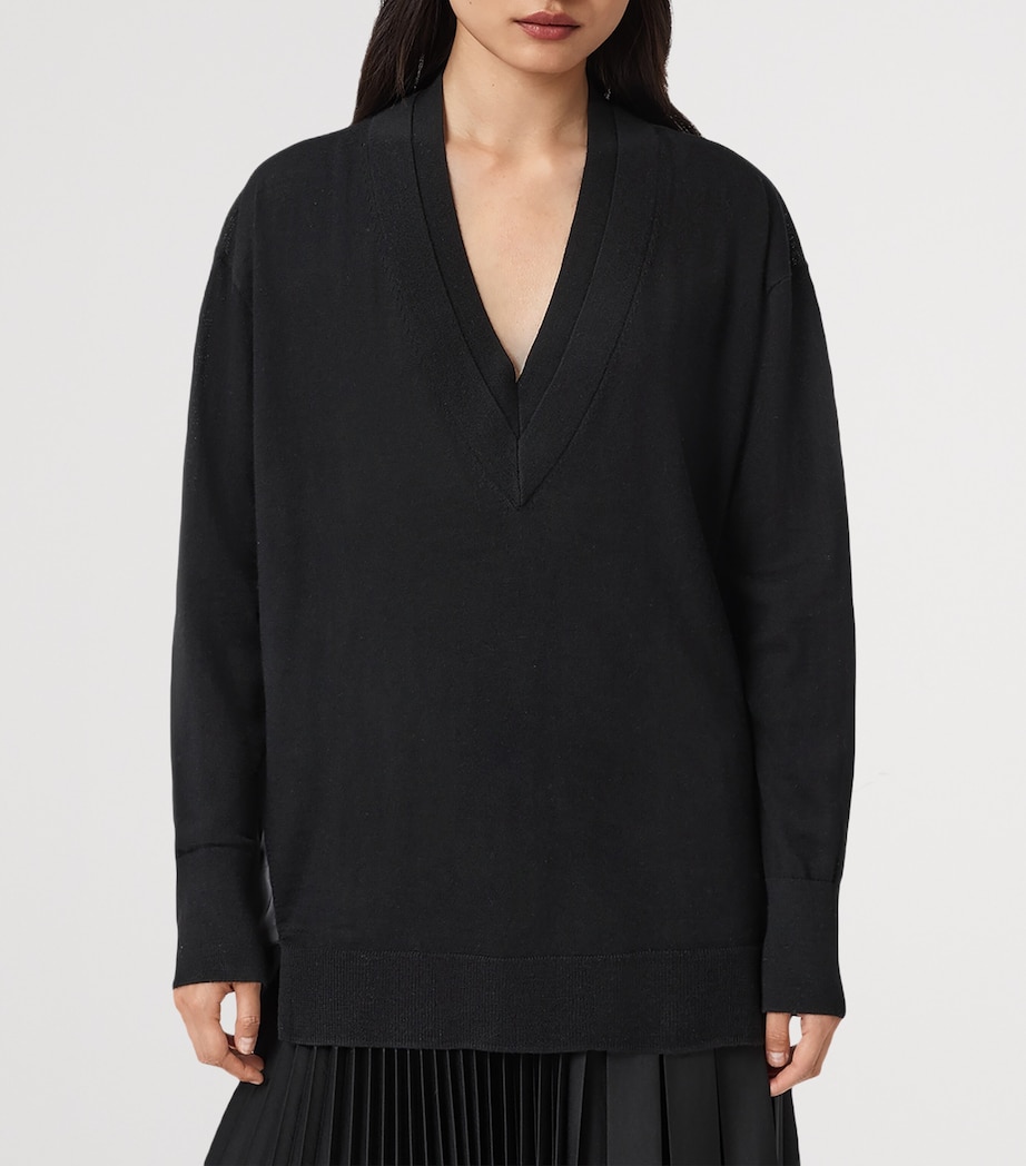 Wool Bern Sweater BLACK Image 4