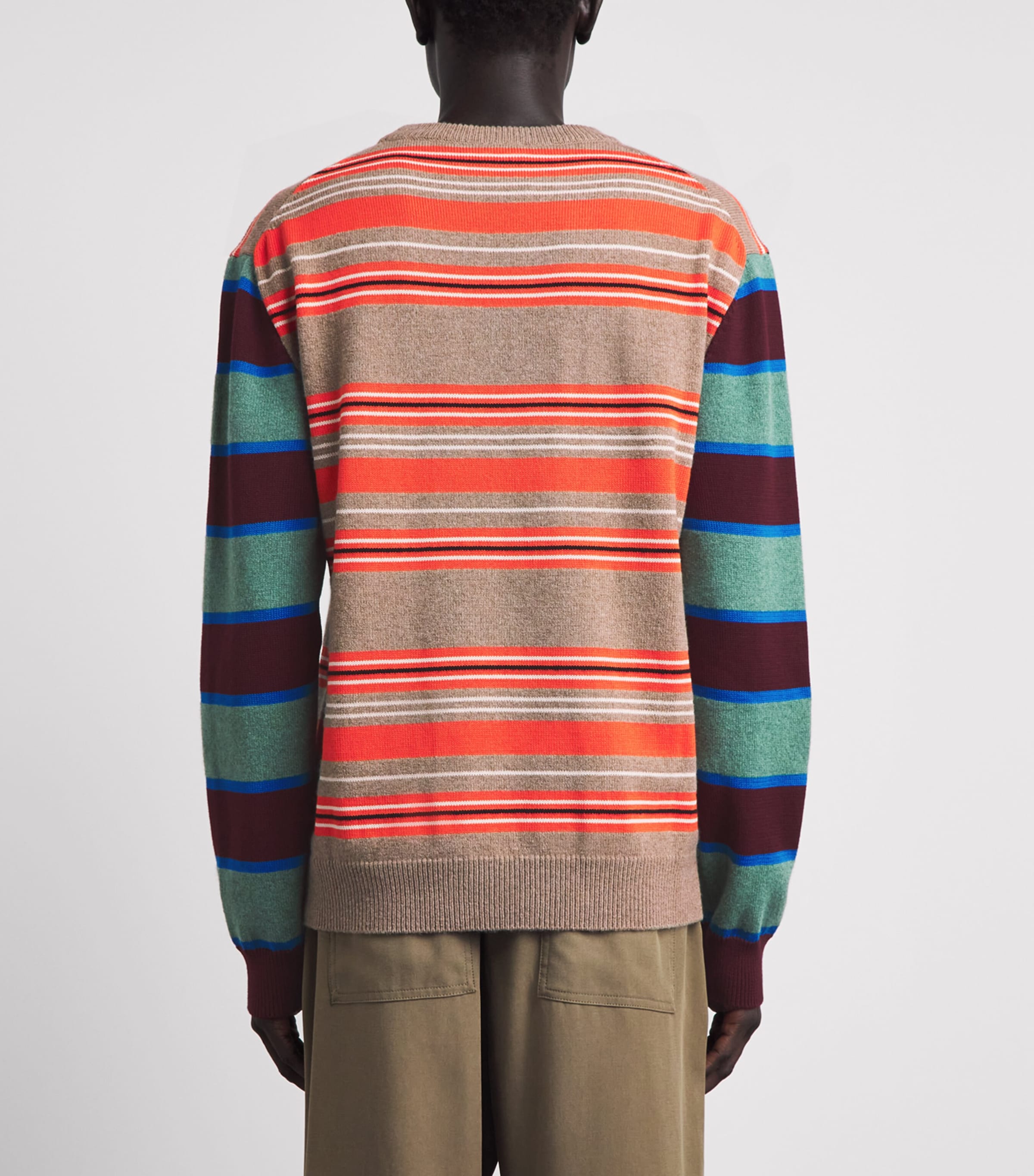 Paul Smith Mens Wool-Cotton Stripe Sweater Image 5
