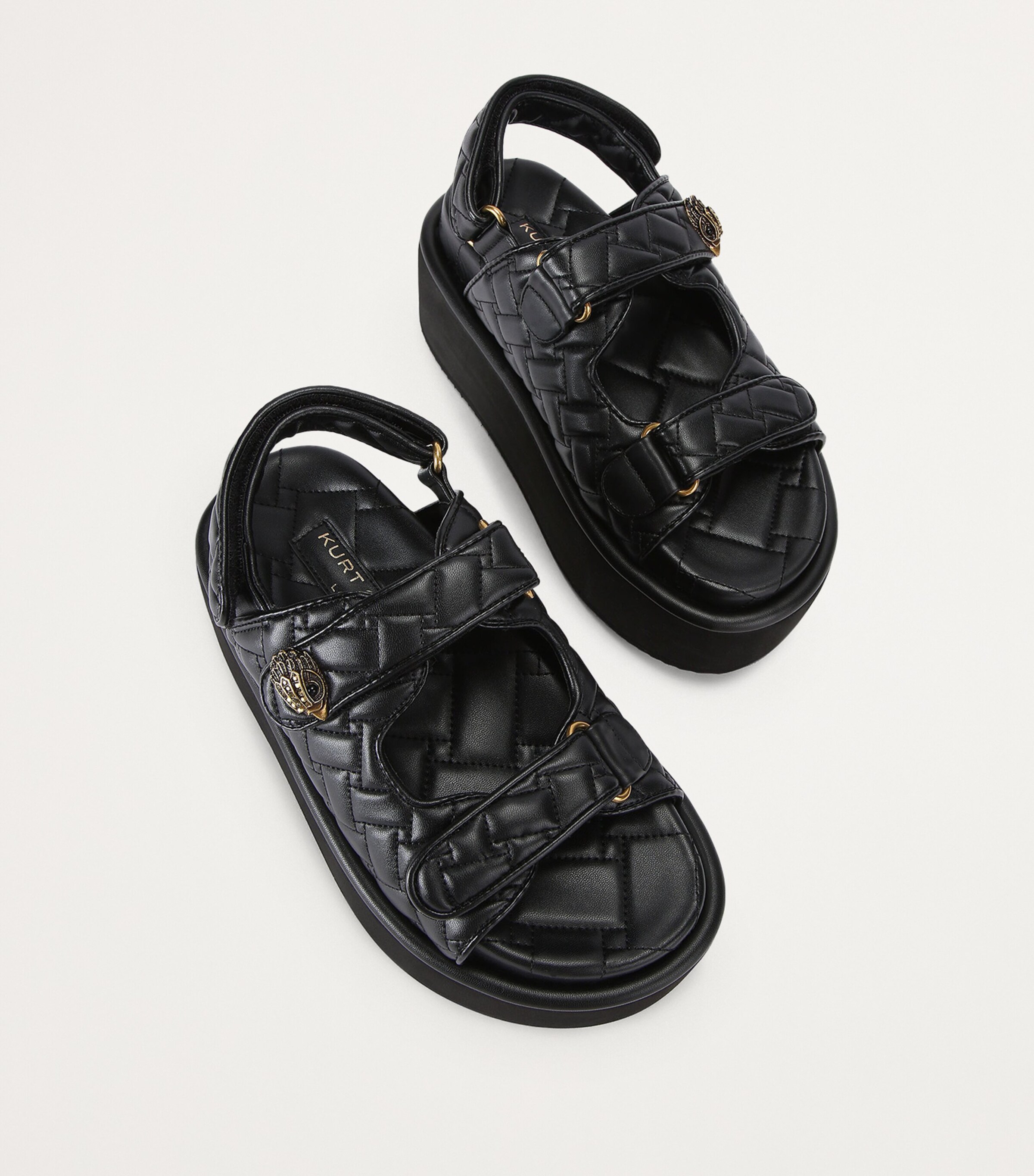 Kurt Geiger London Orson Platform Sandals Black Image 3