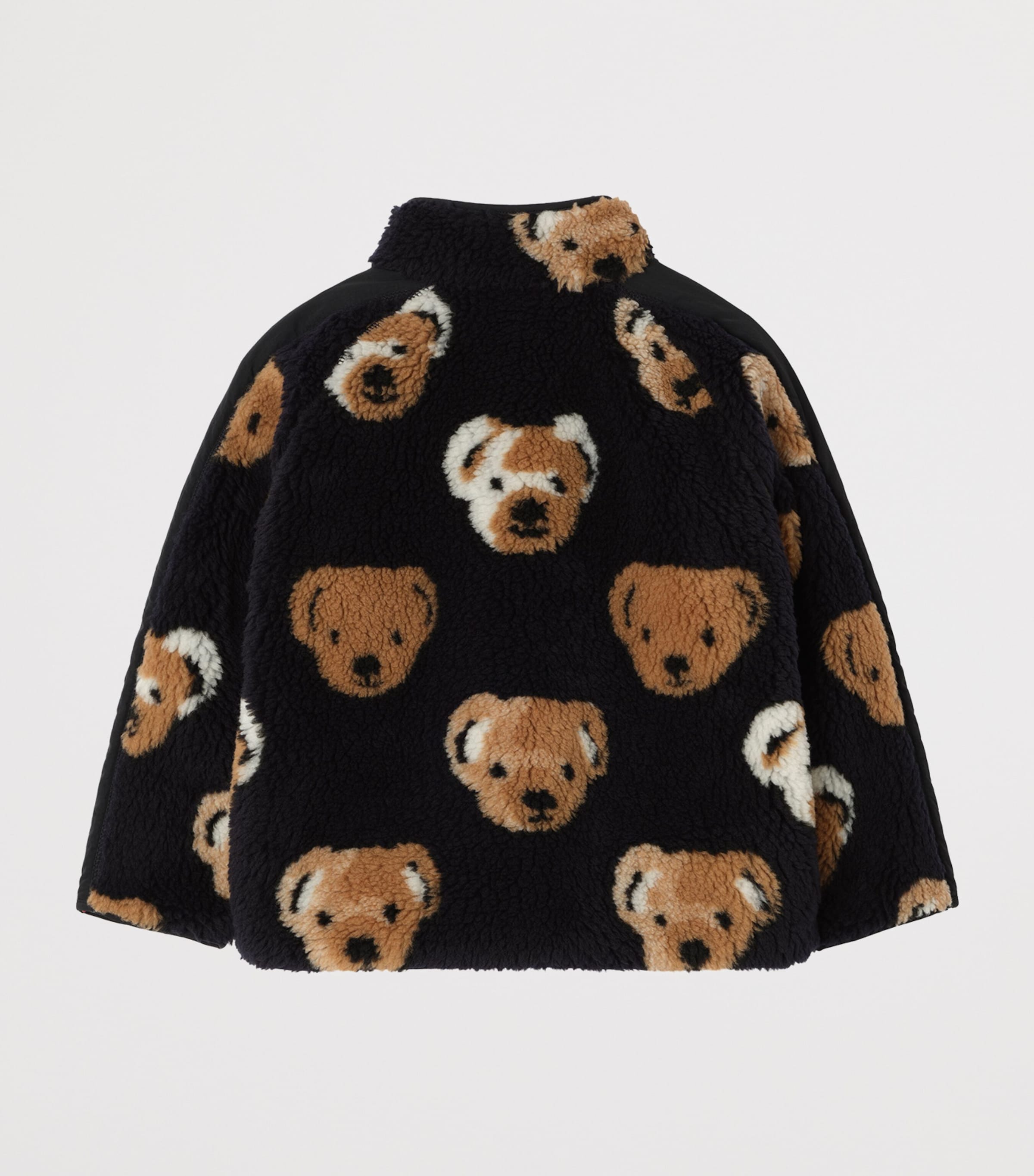 Burberry Kids Fleece Thomas Bear Jacket (4-12 Years) Ink Ip Pattern Image 2