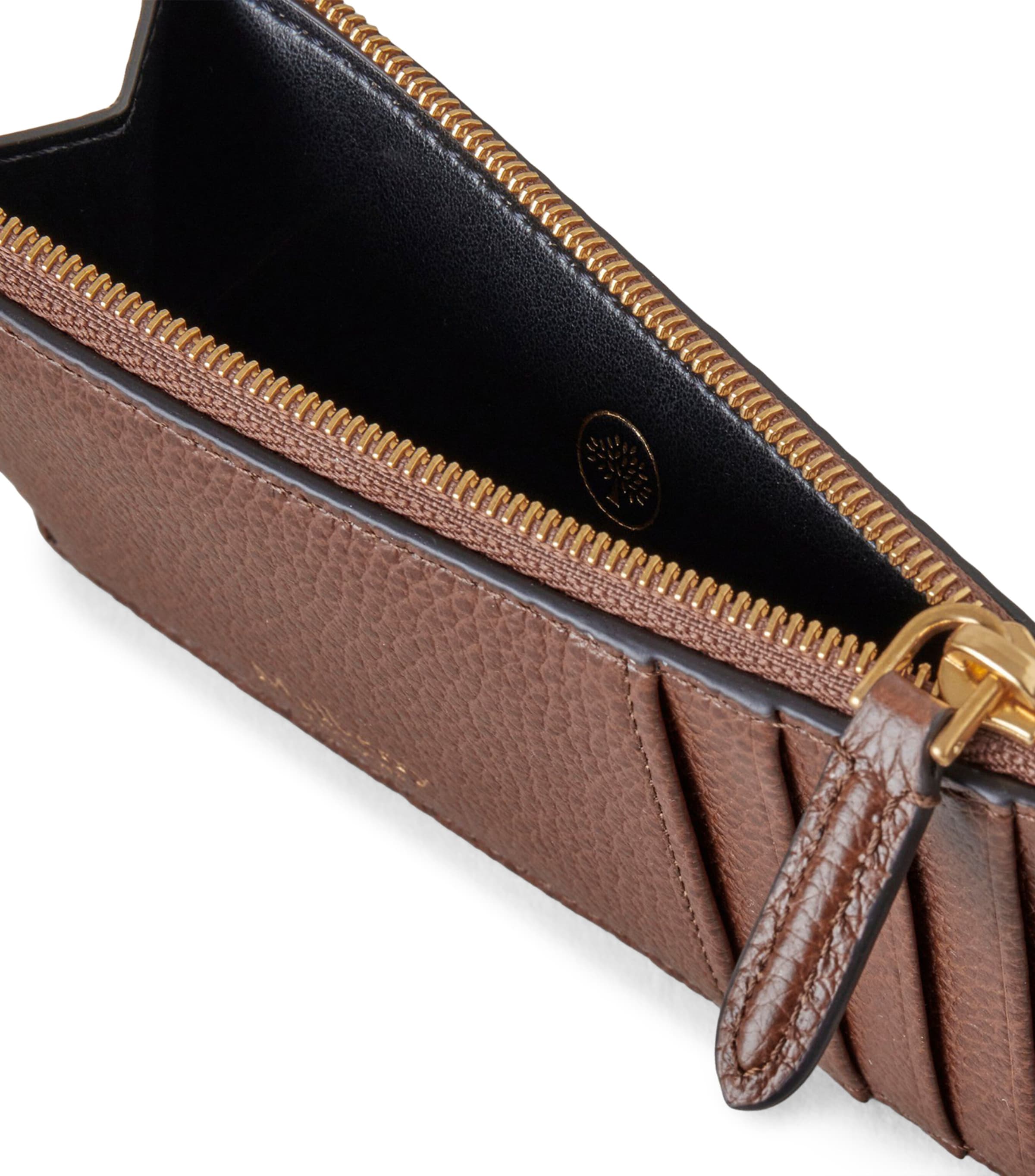 Leather Continental Card Holder OAK Image 3