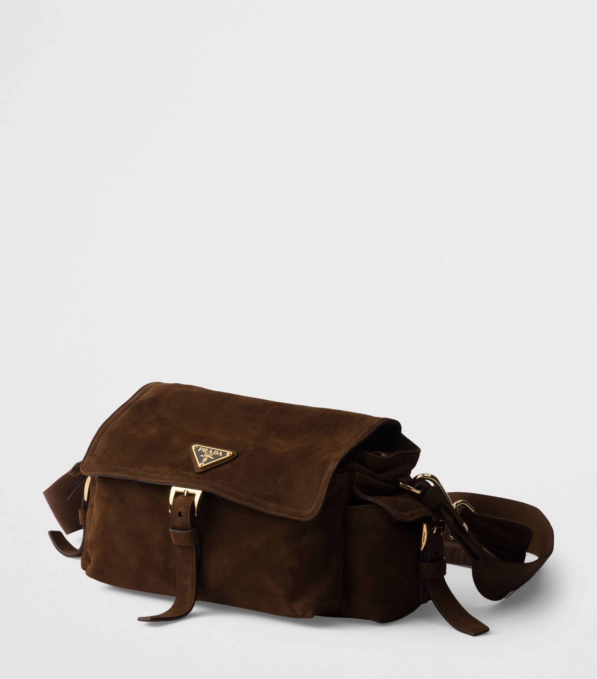 Medium Suede Explore Shoulder Bag F0324 Image 3