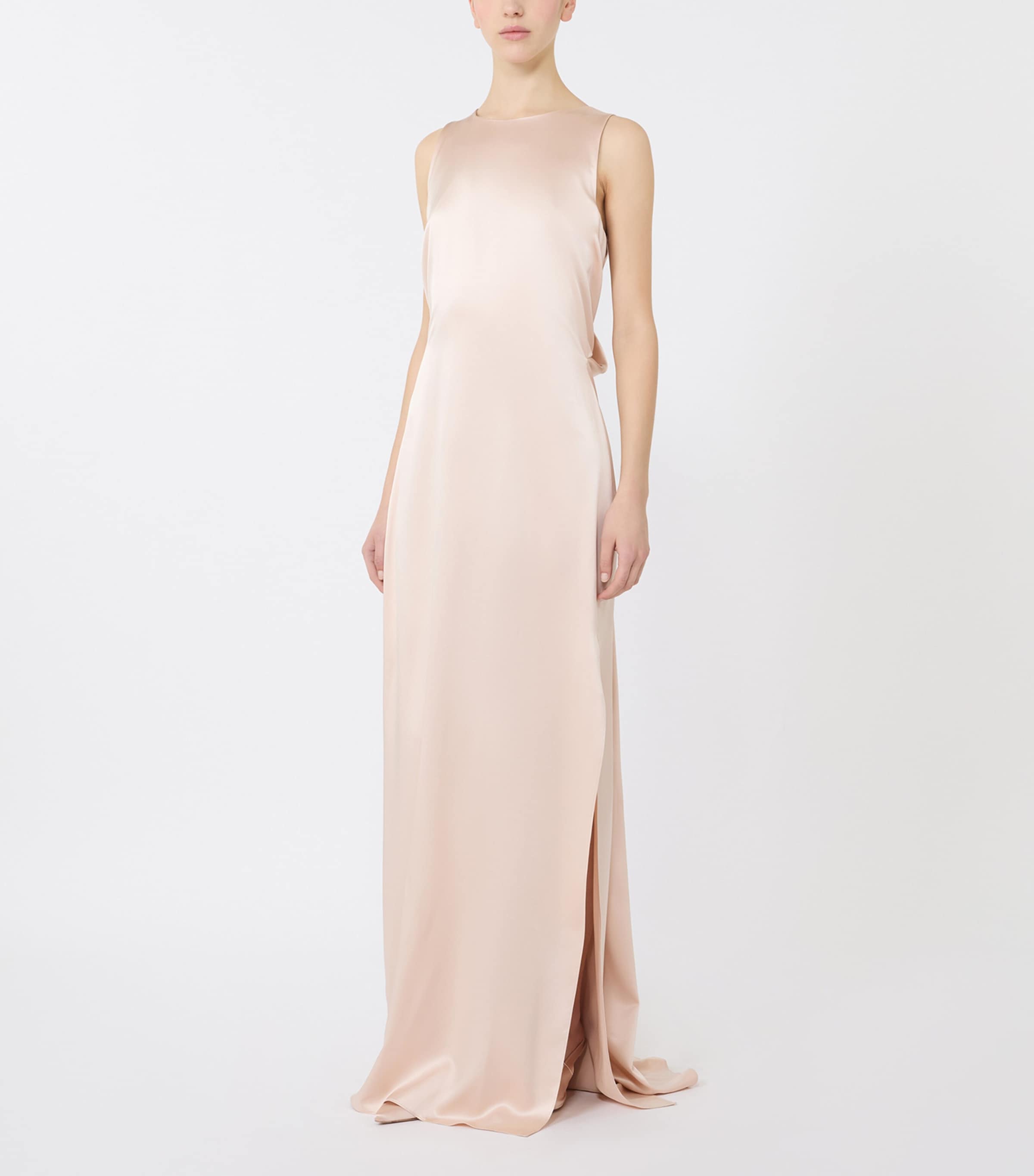 Max Mara Womens Silk Maxi Dress Powder Image 2
