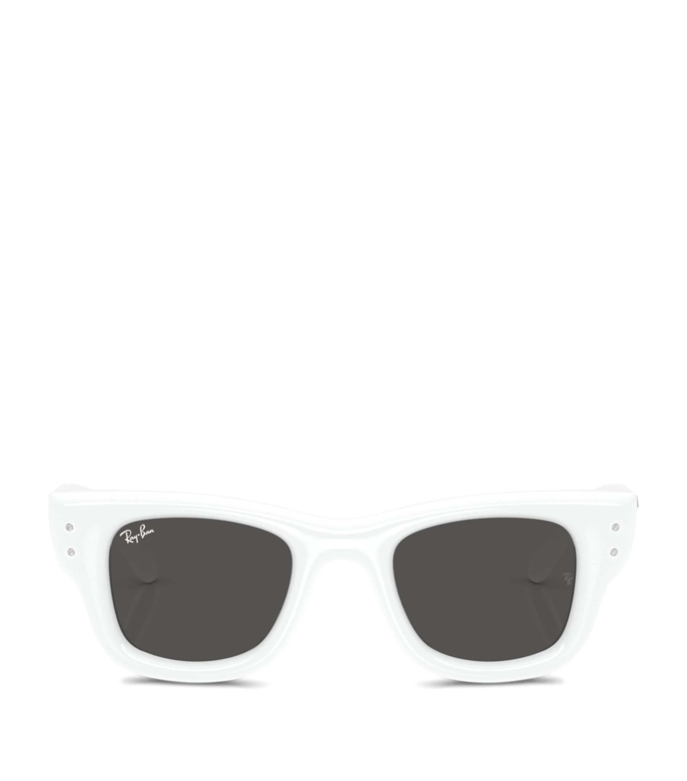 Ray-Ban Puffer Crystal Edition Wayfarer Sunglasses White Image 1