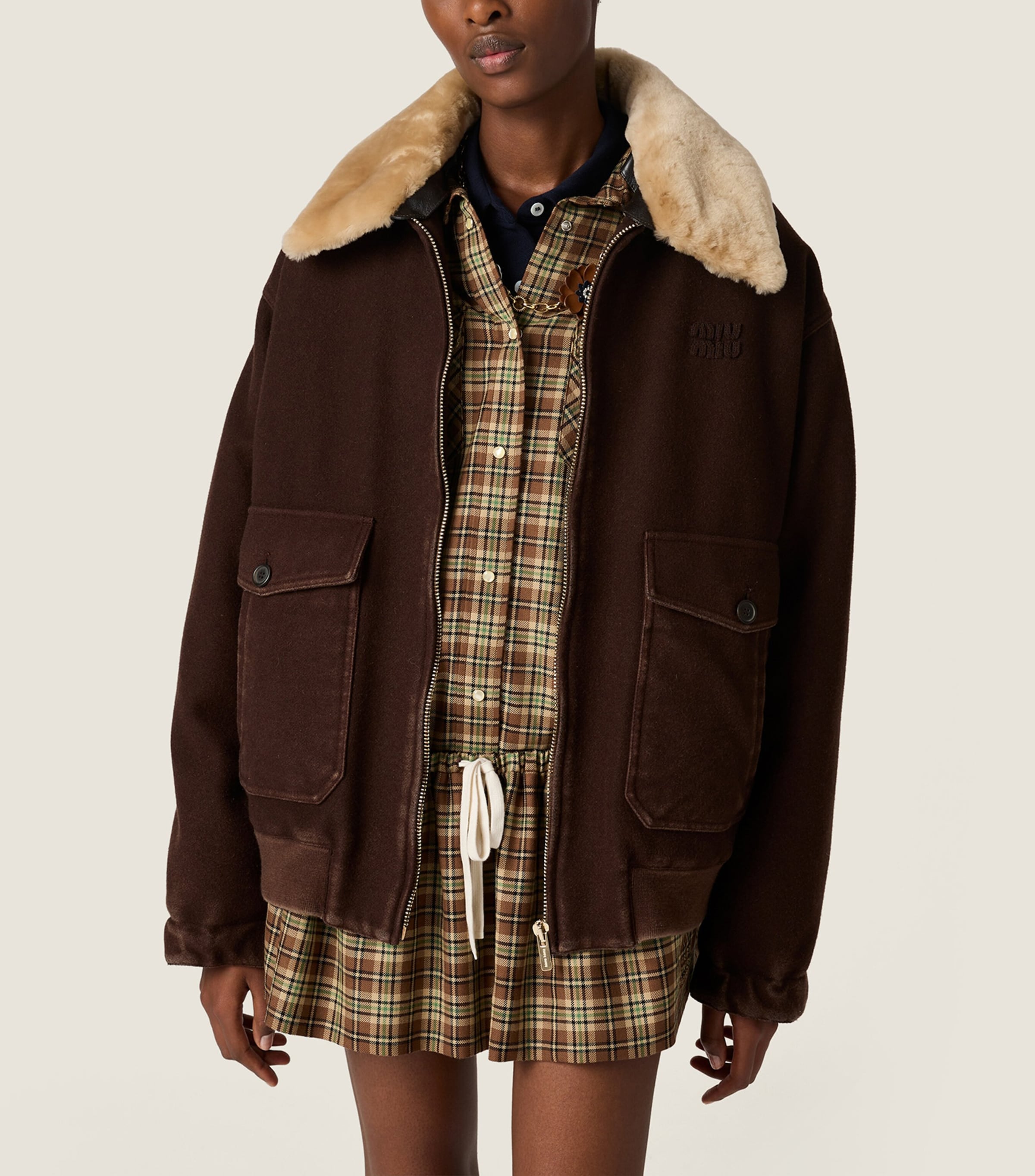 Fleece Plaid Shirt F0C59 Image 5