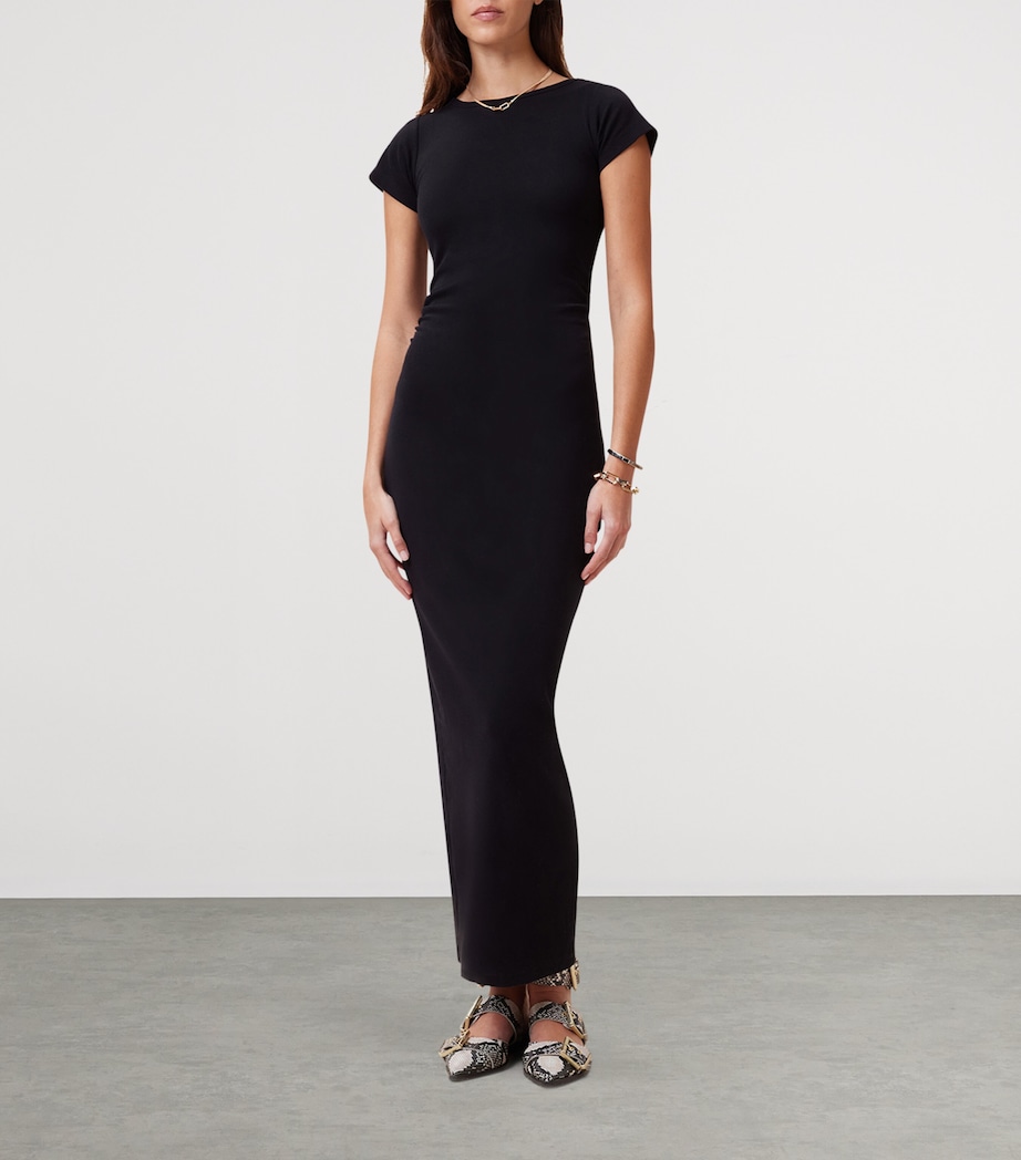 Organic Cotton Katarina Maxi Dress BLACK Image 5