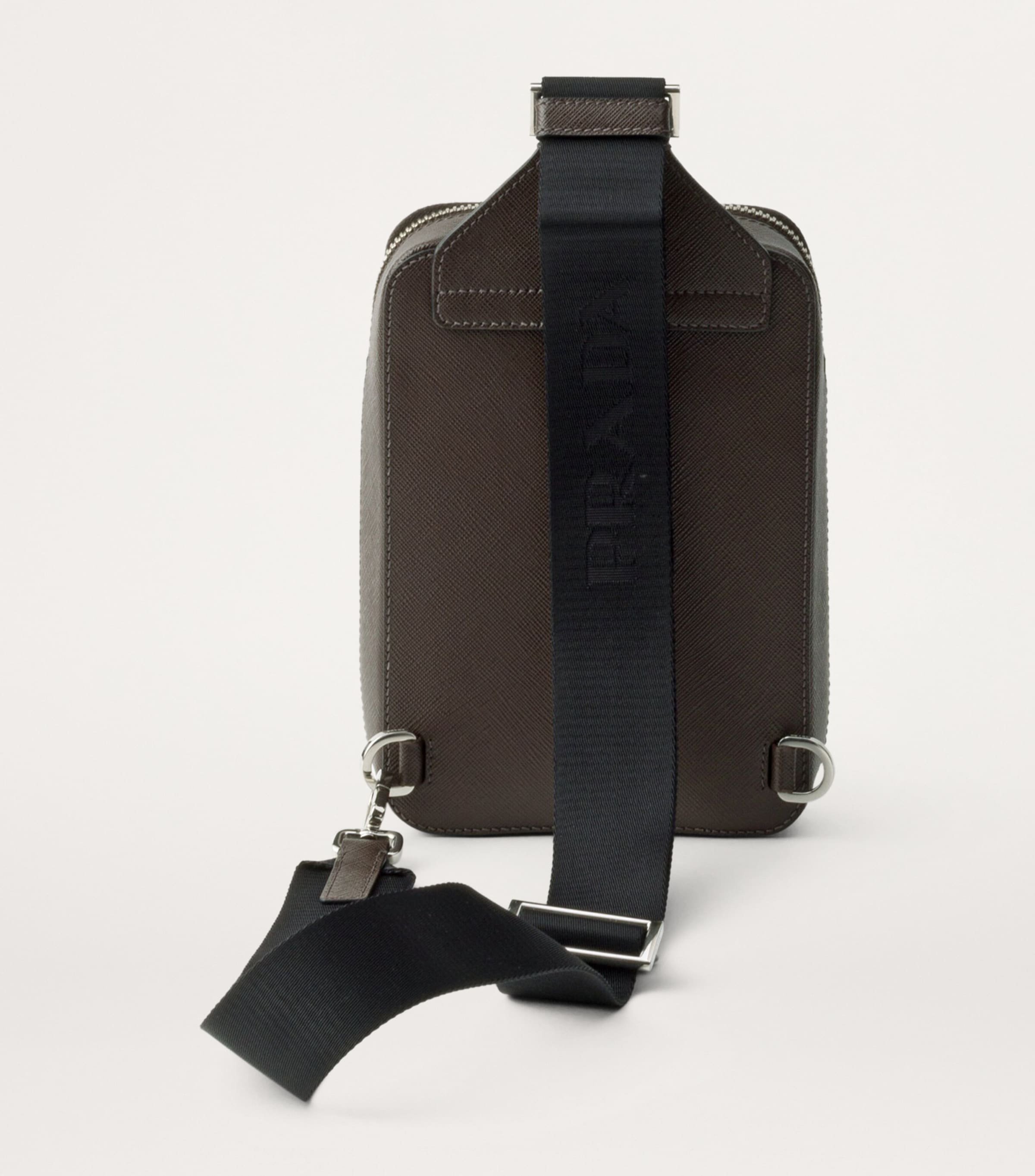 Saffiano Leather Brique Cross-Body Bag F0201 Image 4