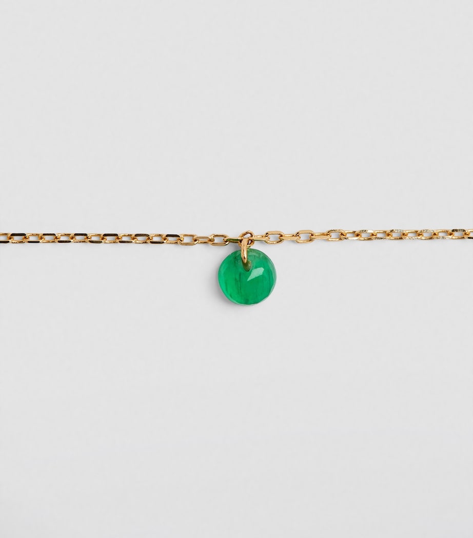 Yellow Gold and Emerald Hang Up Bracelet GOLD Image 2
