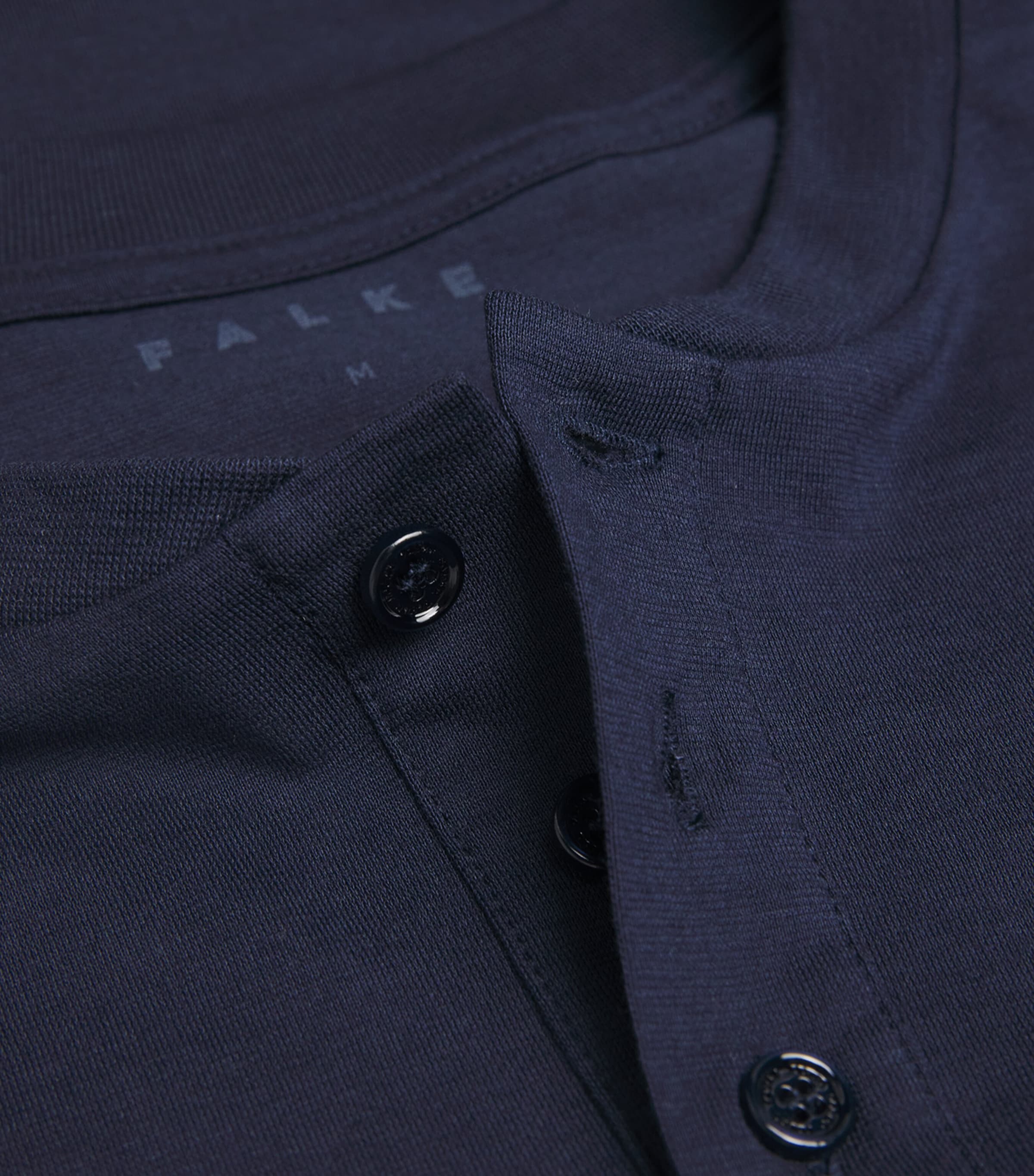 Cotton-Blend Henley Top 6116 SPACE BLUE Image 6