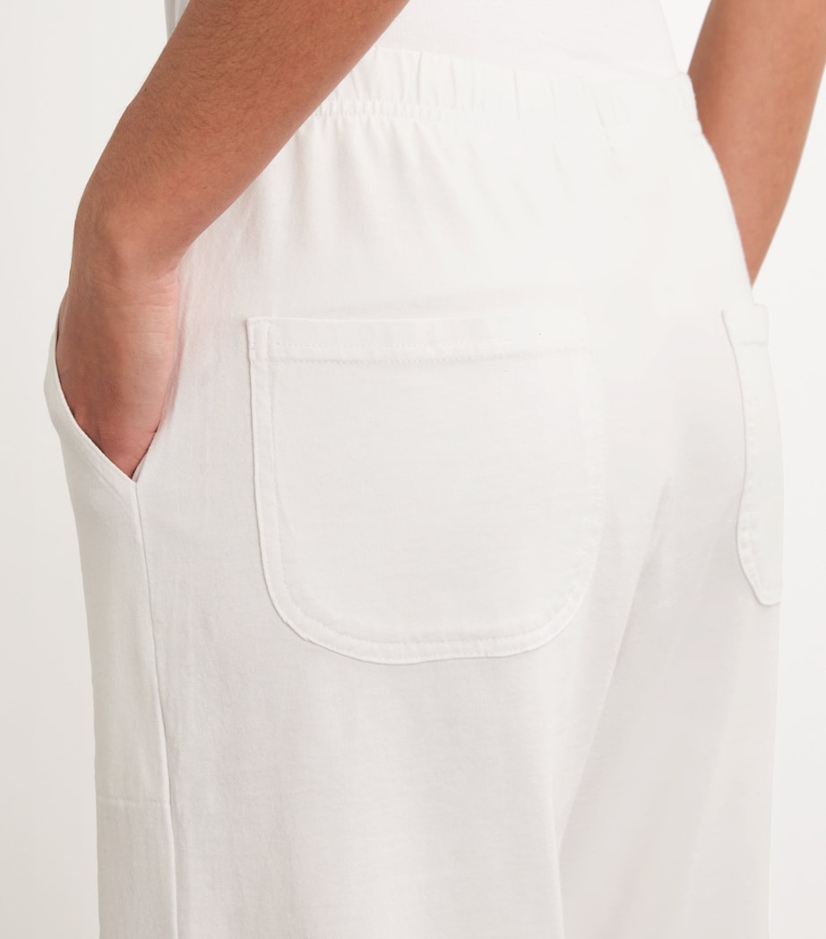 Cotton Straight Trousers WHITE Image 6