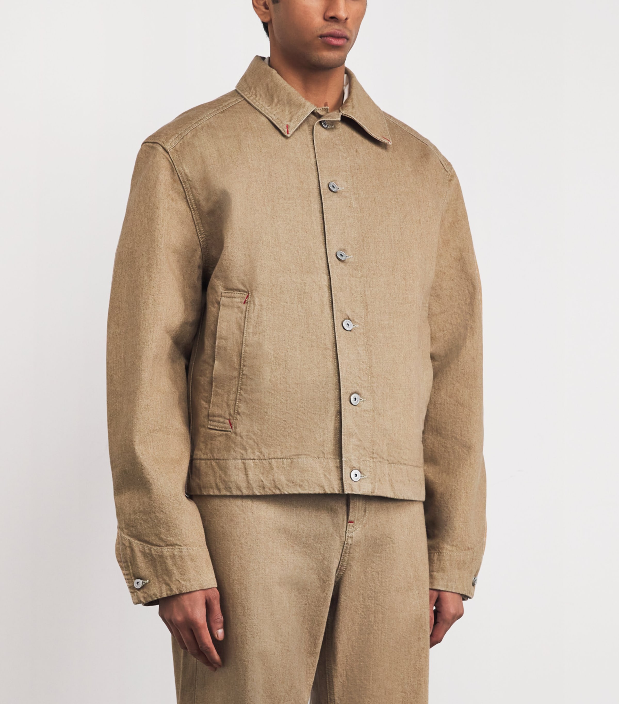 Denim Jacket BEIGE-150 Image 3