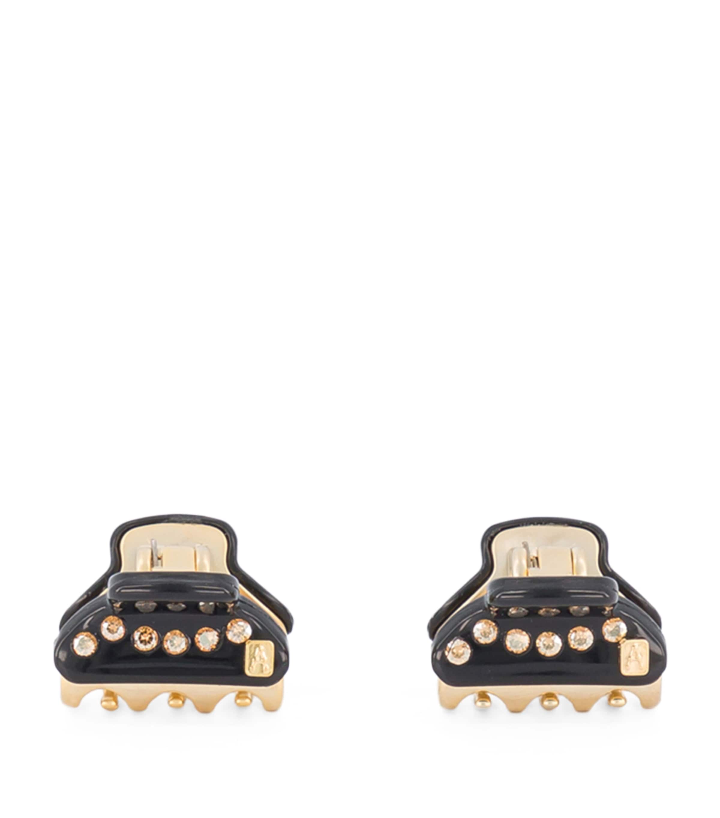 Alexandre De Paris Gold-plated Mini Claw Hair Clips