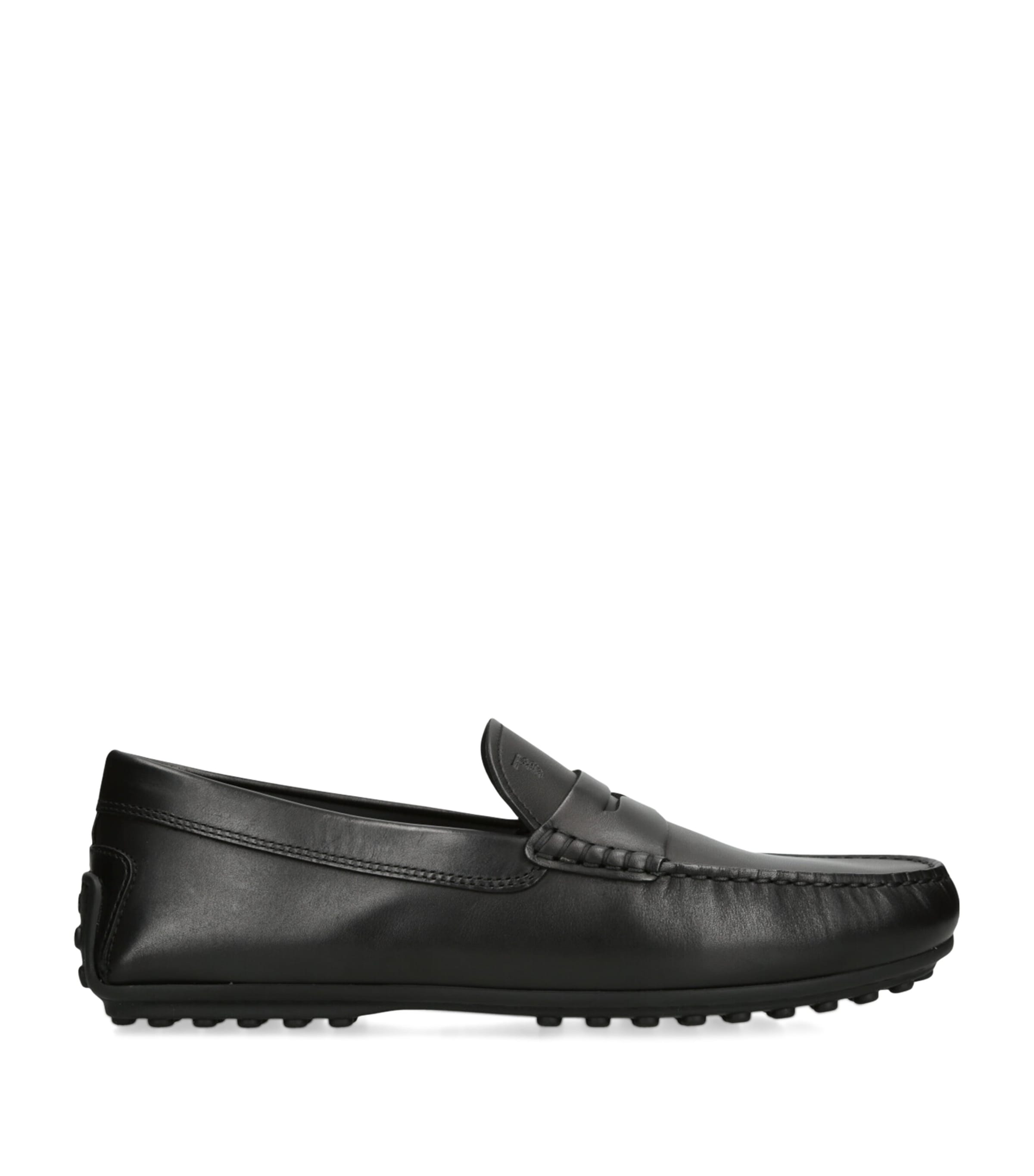 Tod's Leather City Gommino Loafers Black Image 1