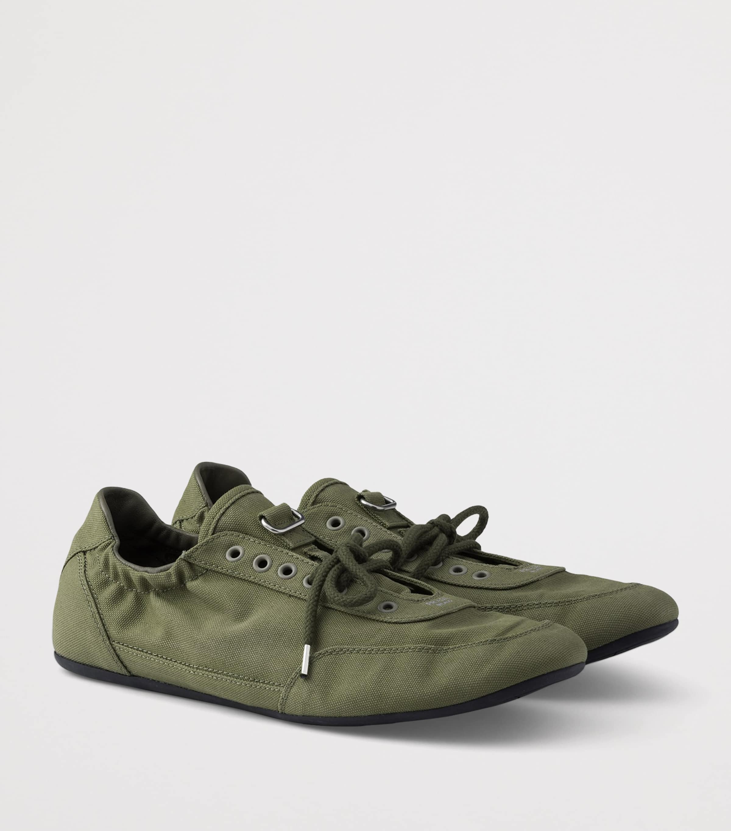Prada Canvas Collapse Sneakers Image 3