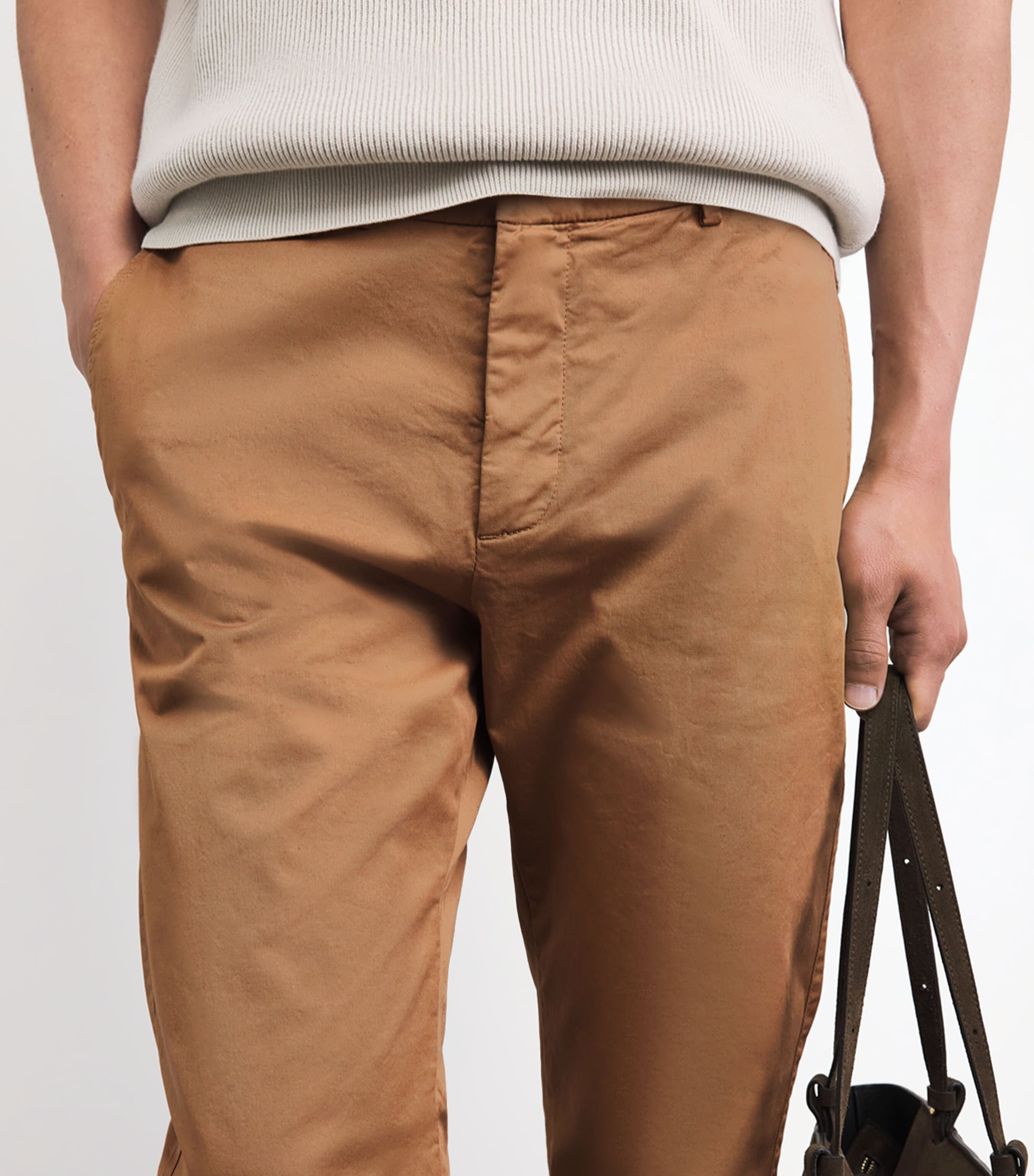 Barena Mens Technical Chinos Khaki Image 3