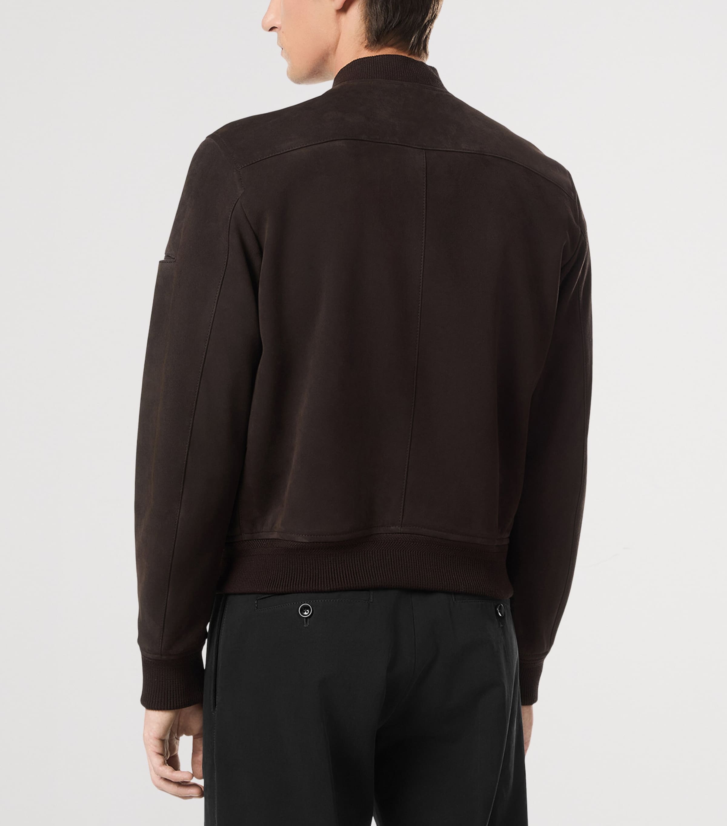 Leather Bomber Jacket ECJ Image 3