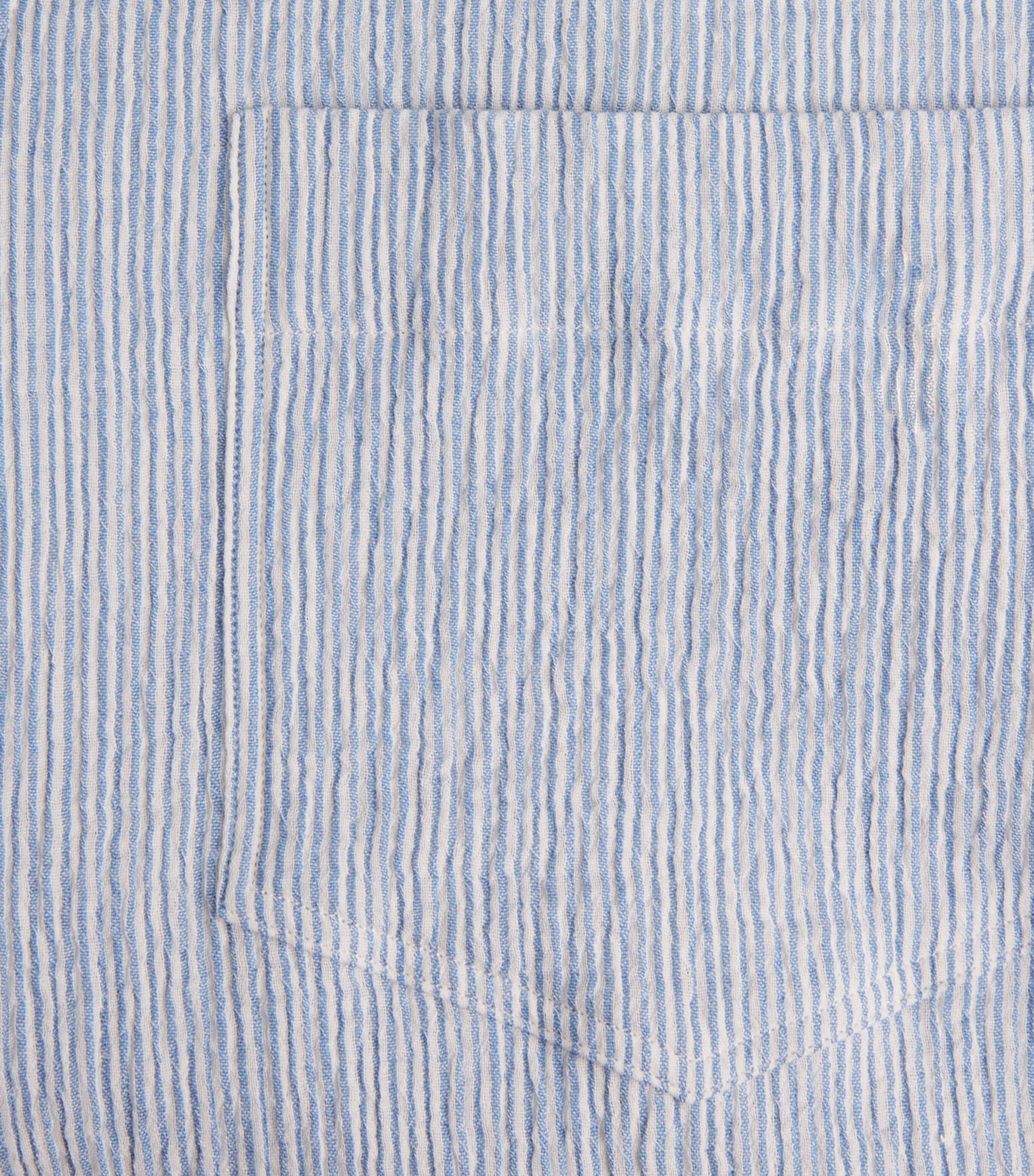 Sunflower Mens Cotton-Blend Stripe Adam Shirt Short Sleeve Shirt Image 6
