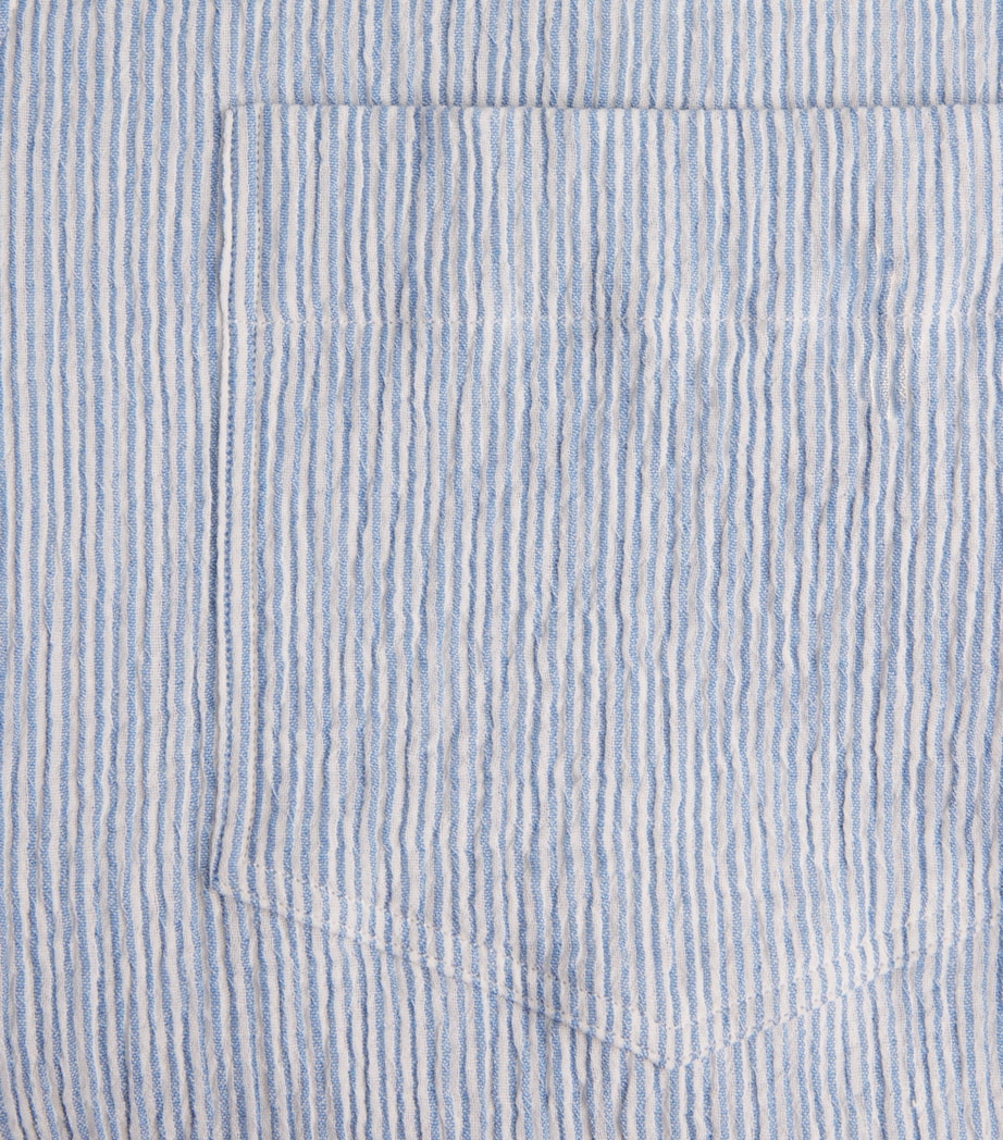 Sunflower Mens Cotton-Blend Stripe Adam Shirt Short Sleeve Shirt Image 6