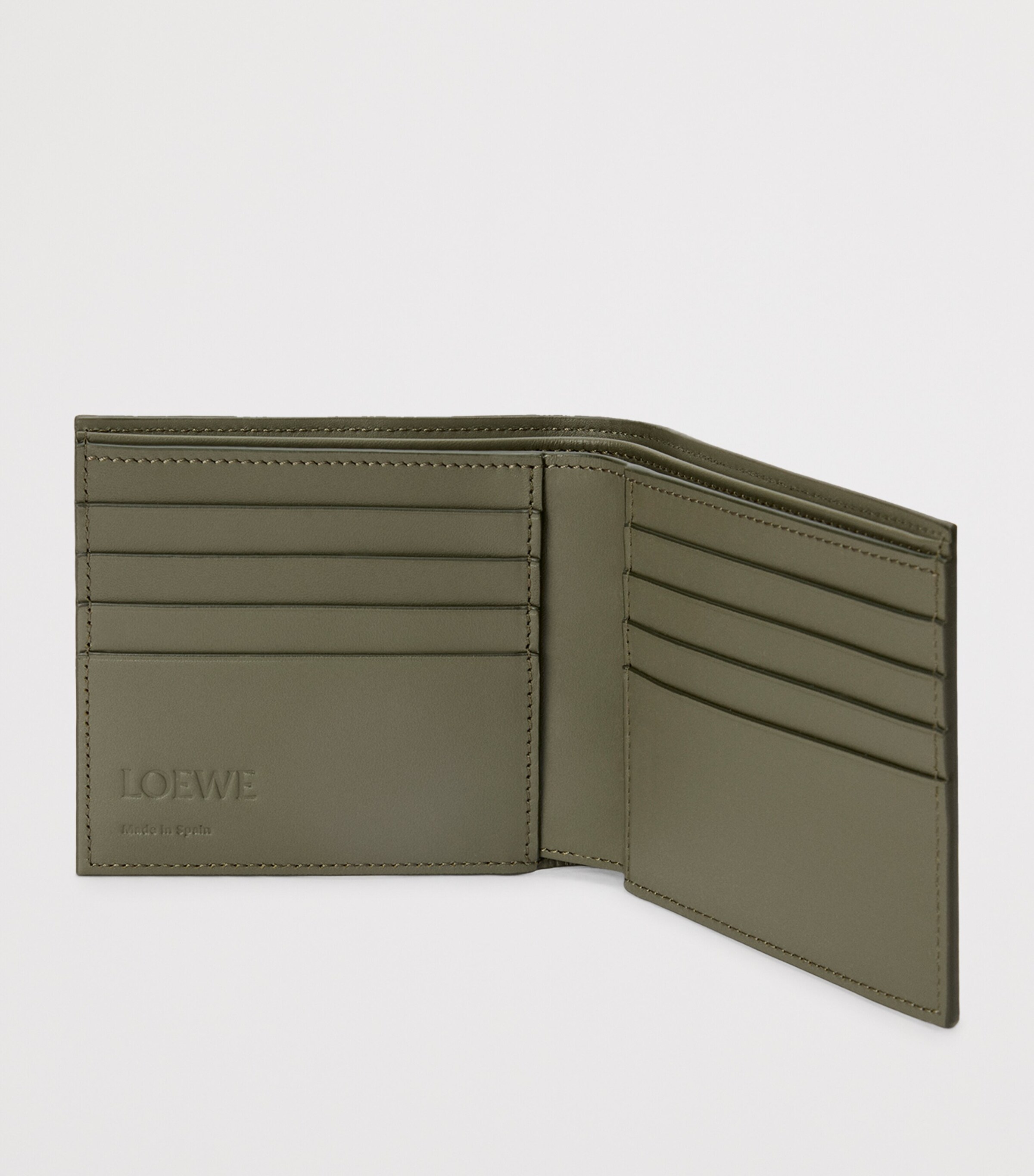 LOEWE Green Leather Bifold Wallet | Harrods US