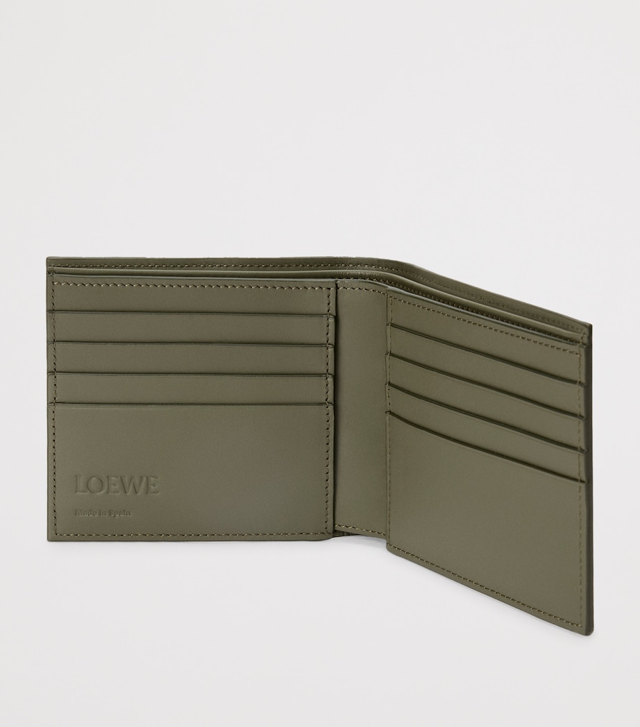 Leather Bifold Wallet KHAKI GREEN Image 4