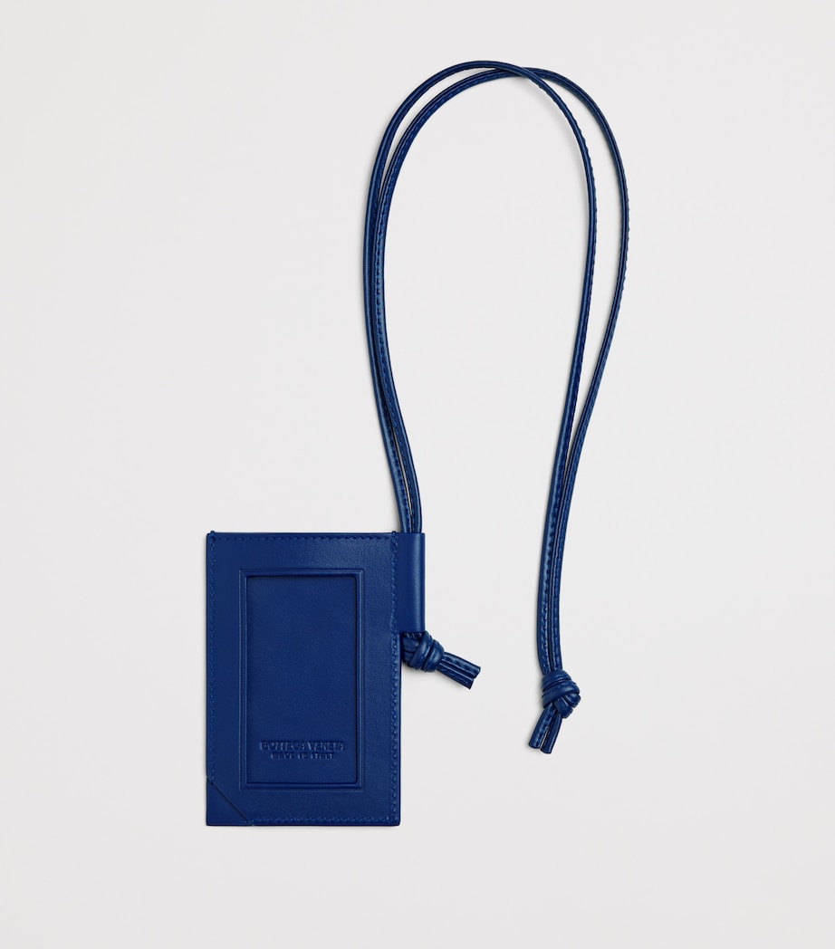 Leather Intrecciato Badge Holder 4298 Image 2