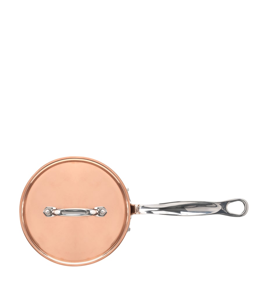 Copper Clad Saucepan with Lid (16cm) COPPER Image 2