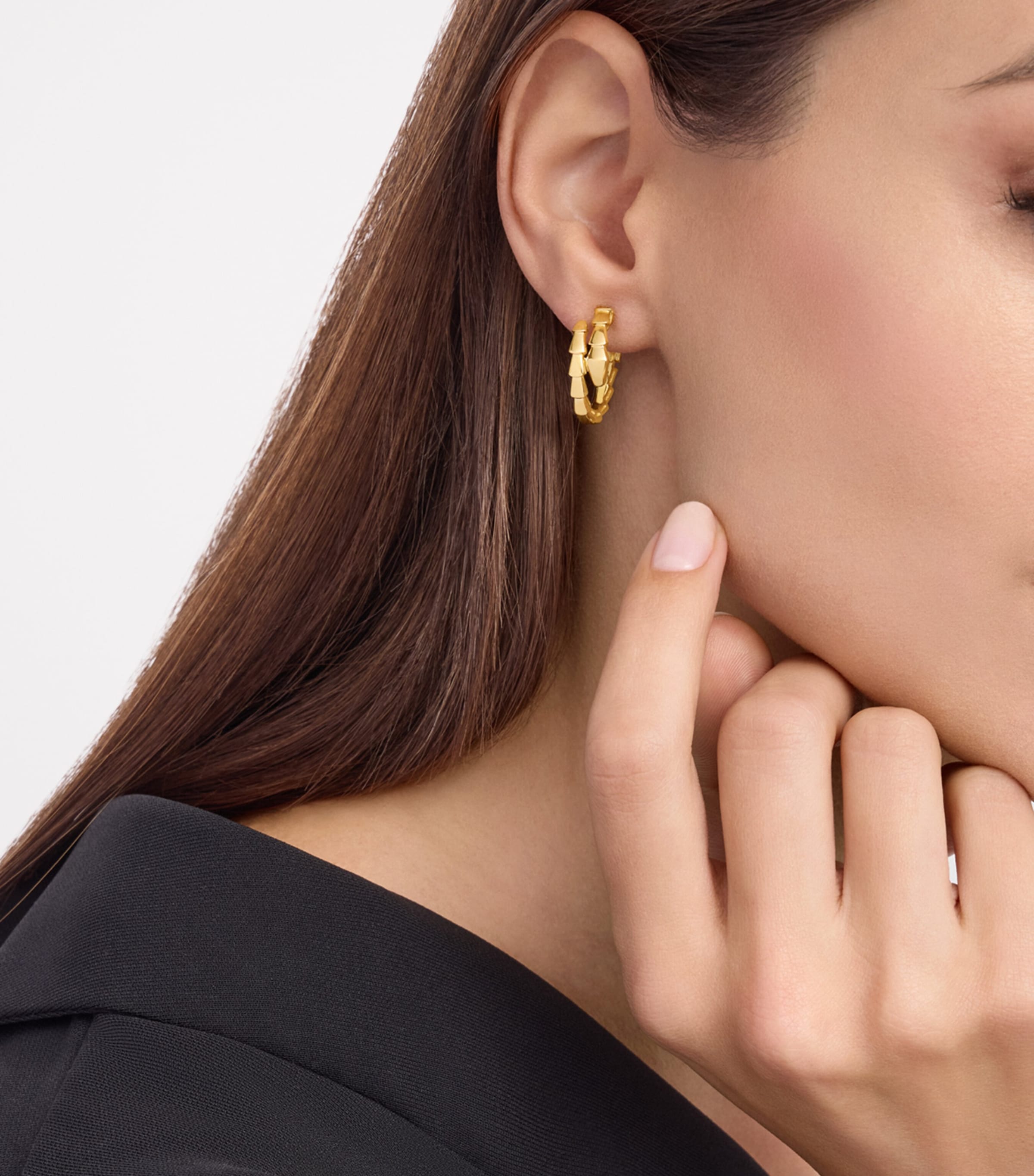 Yellow Gold Serpenti Viper Earrings YELLOW GOLD Image 3