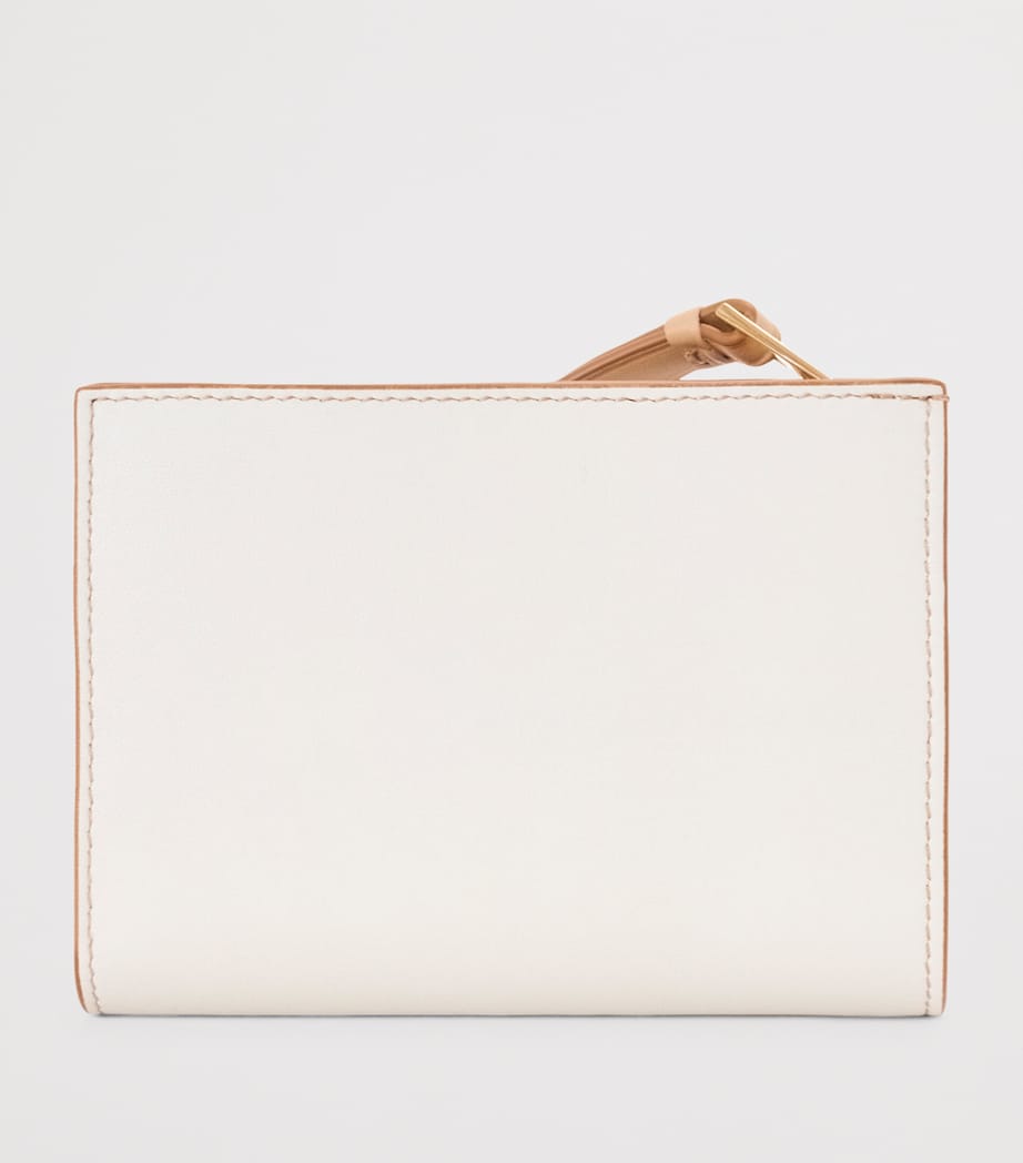 Leather Puzzle Compact Wallet GHOST SILKY BEIGE Image 2