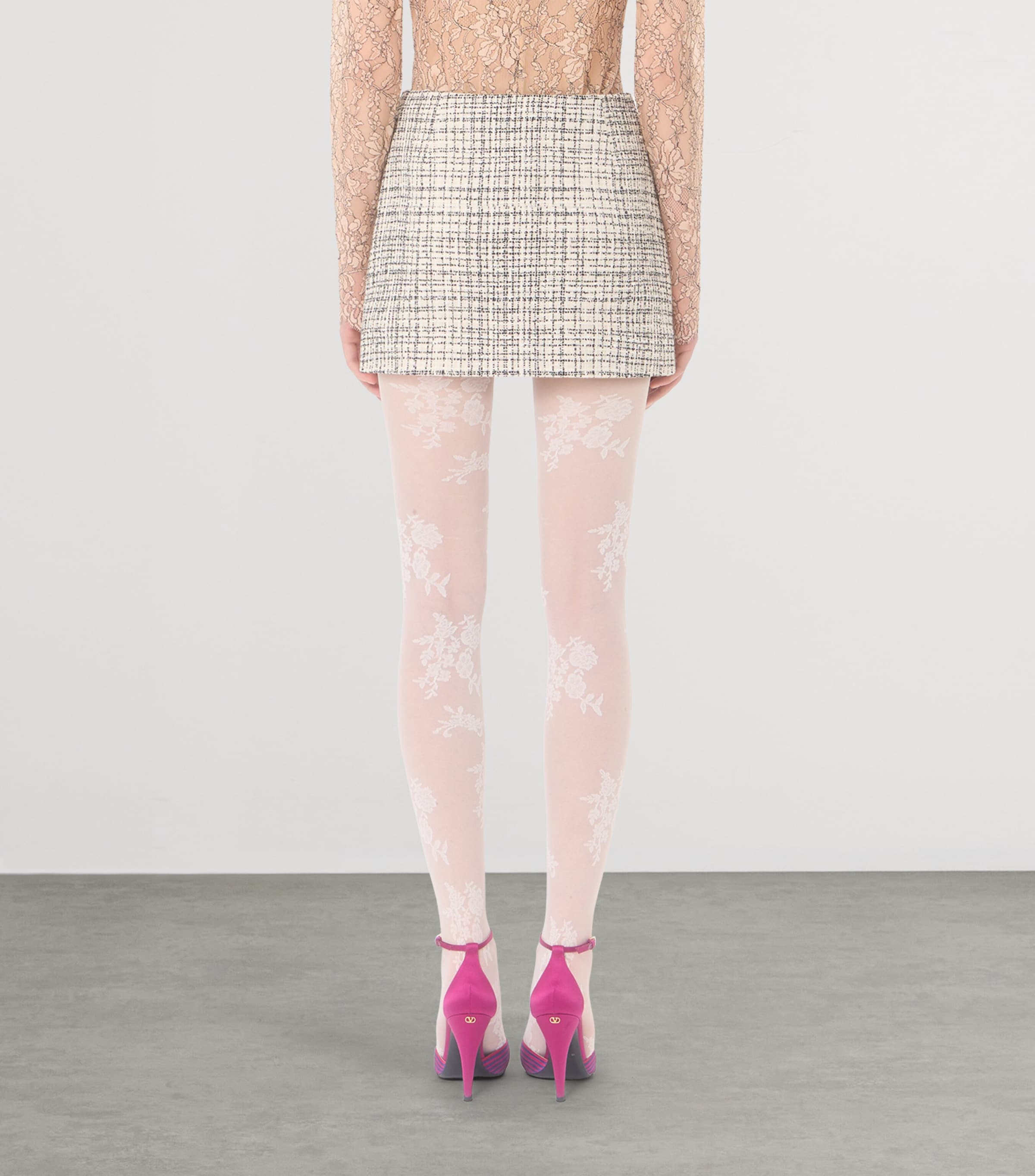 Valentino Womens Tweed Mini Skirt Image 5