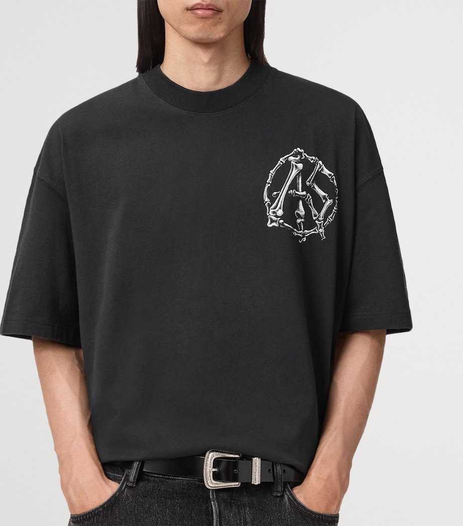 Oversized Organic Cotton Anatomica T-Shirt WASHED BLACK Image 8
