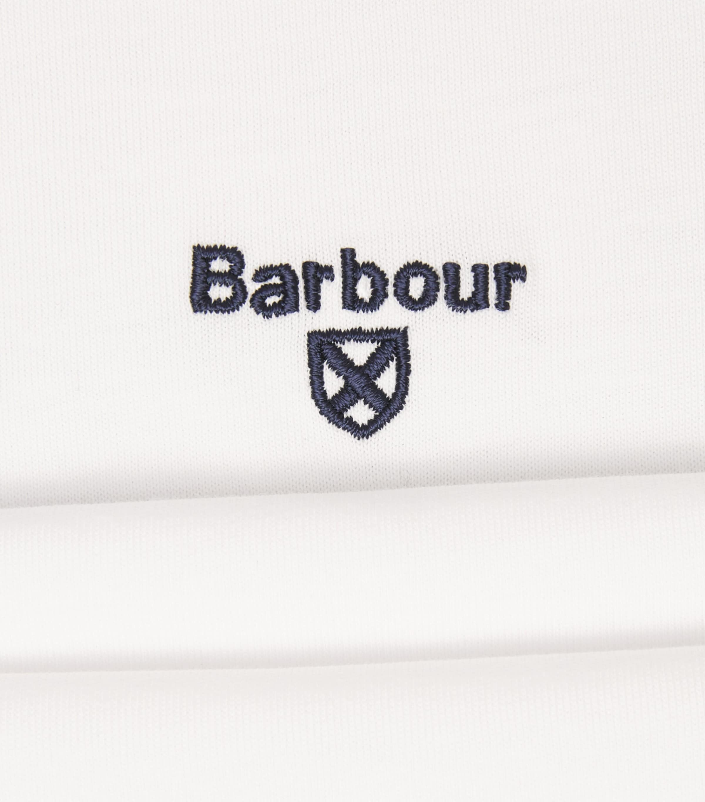 Barbour Mens Cotton Essential Sports T-Shirt White Image 6