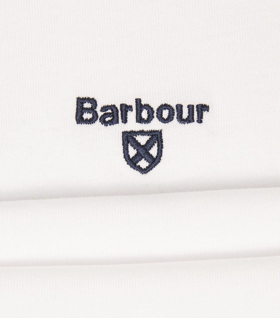 Barbour Mens Cotton Essential Sports T-Shirt White Image 6