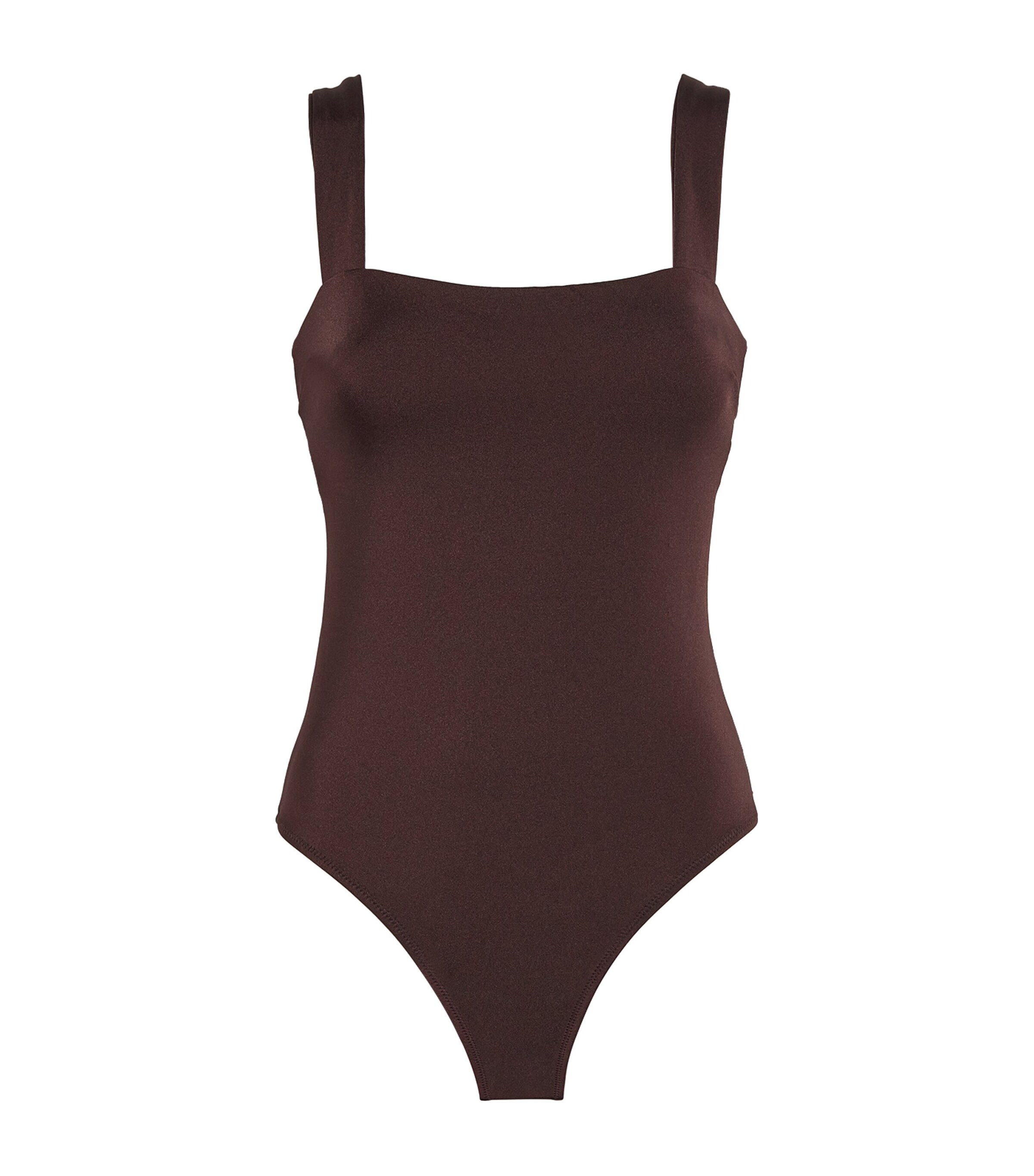 Coco Palm Square-Neck Swimsuit BRN-BRN Image 1