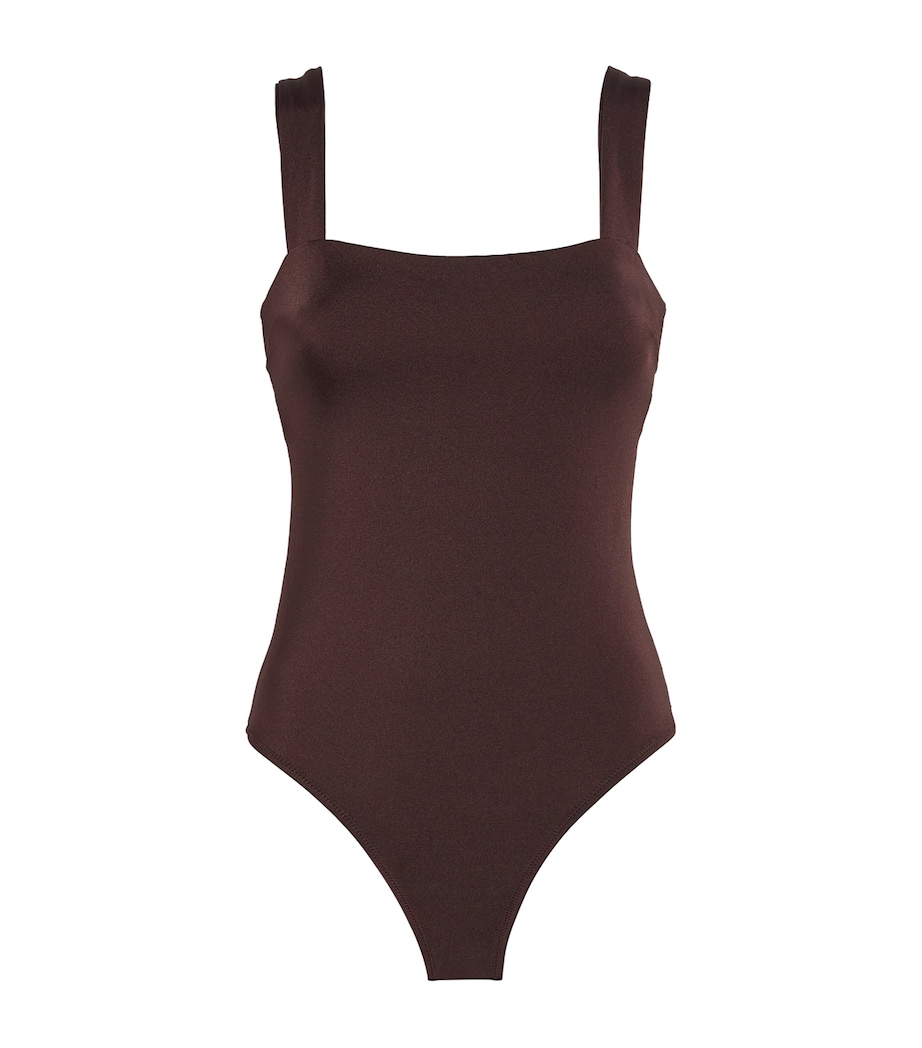 Coco Palm Square-Neck Swimsuit BRN-BRN Image 1