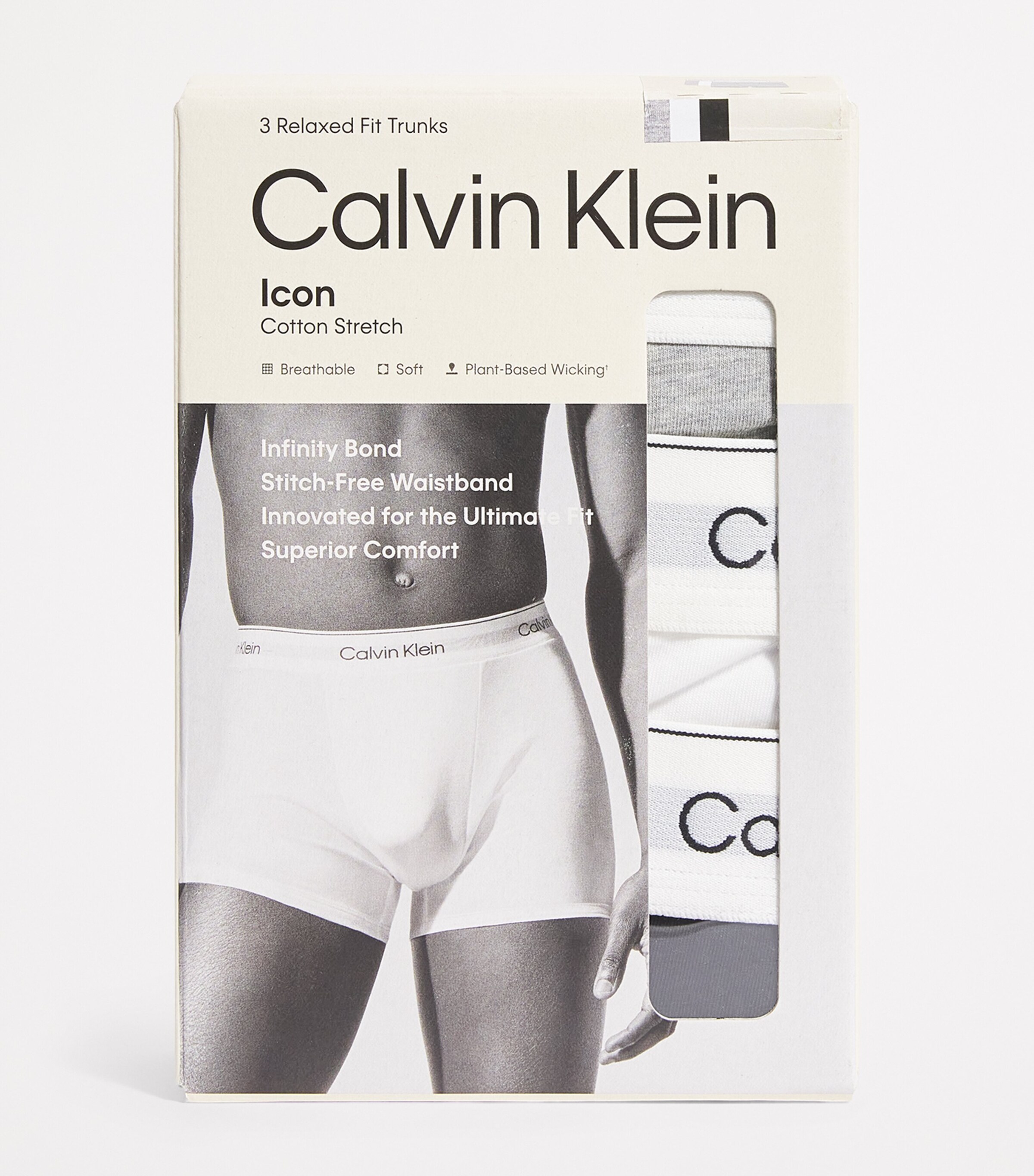 Cotton Stretch Icon Trunks (Pack of 3) MP1-MULTI Image 4