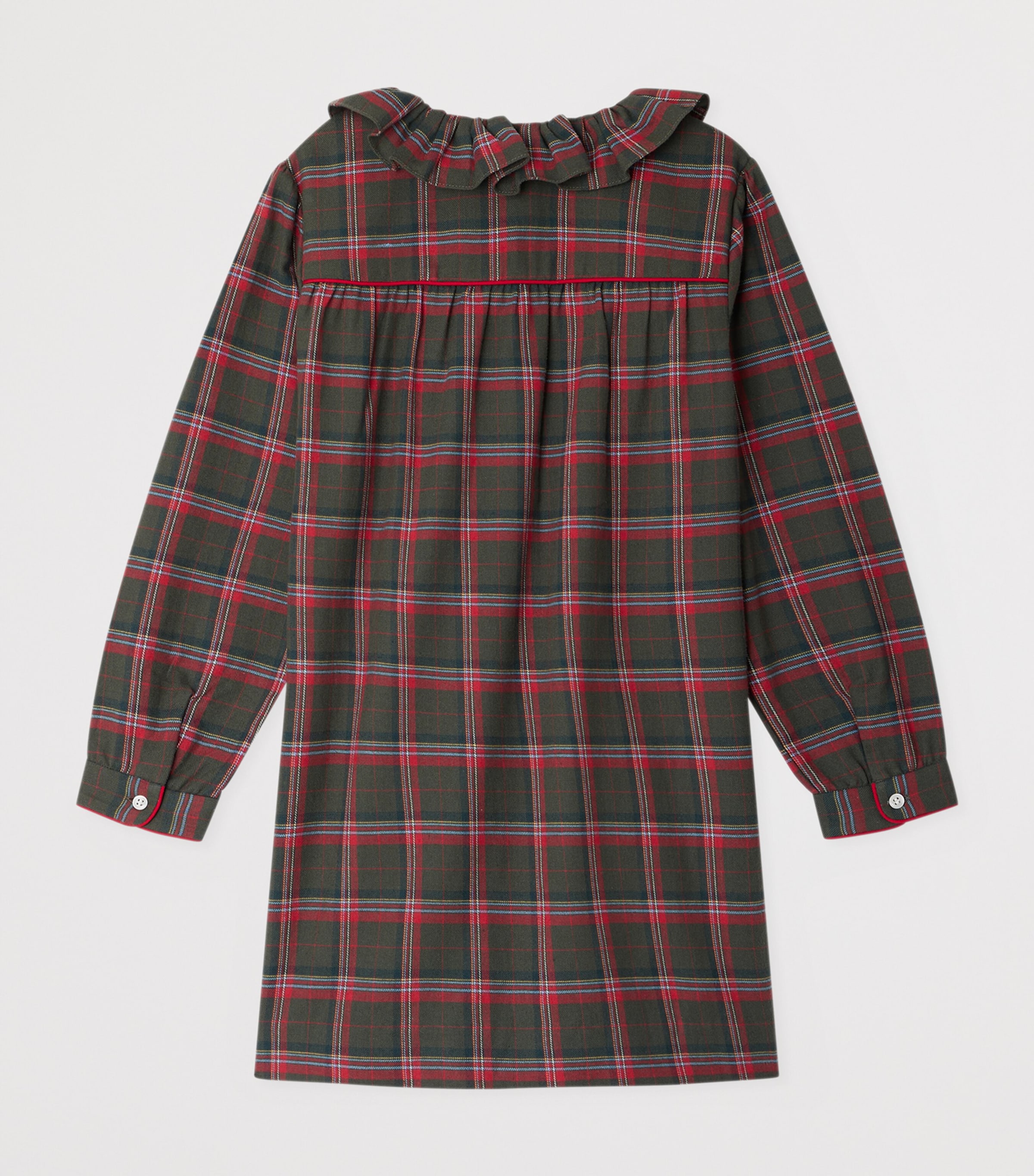 Plaid Jorraine Nightgown (4-8 Years) CA KAKI FONCE Image 2