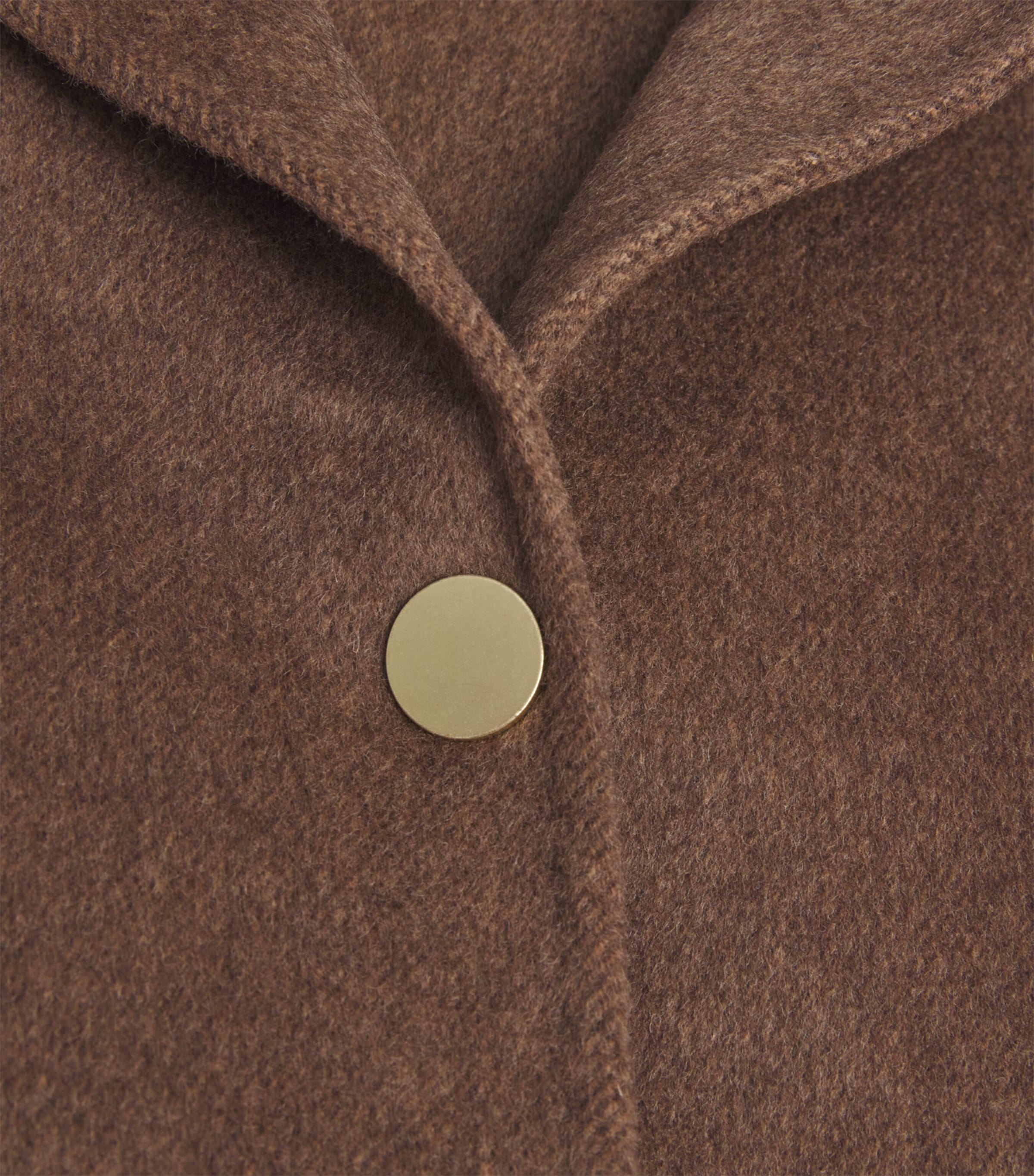 Claudie Pierlot Womens Wool-Blend Barn Jacket Brown Image 5