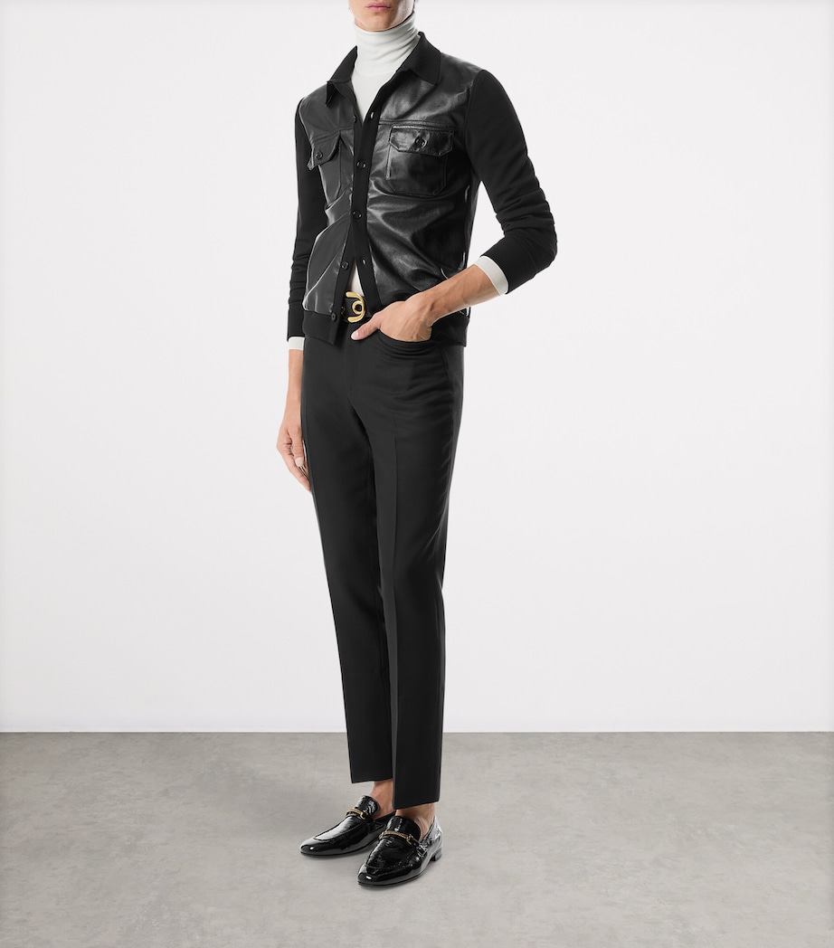 Leather-Wool Shirt LB999 Image 1