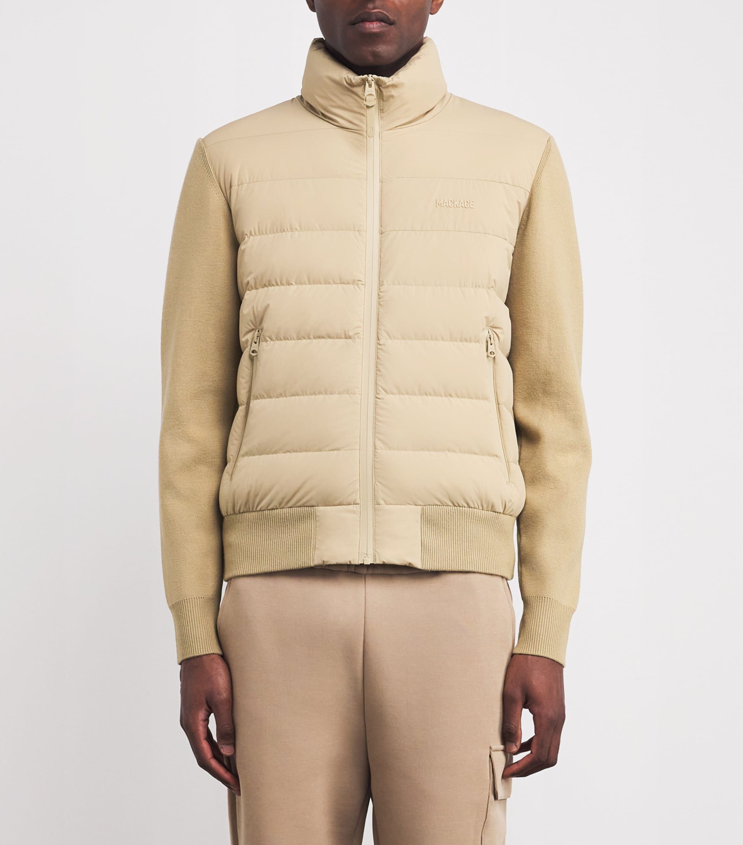 Down Haney-City Hybrid Jacket LIGHT CAMEL Image 3