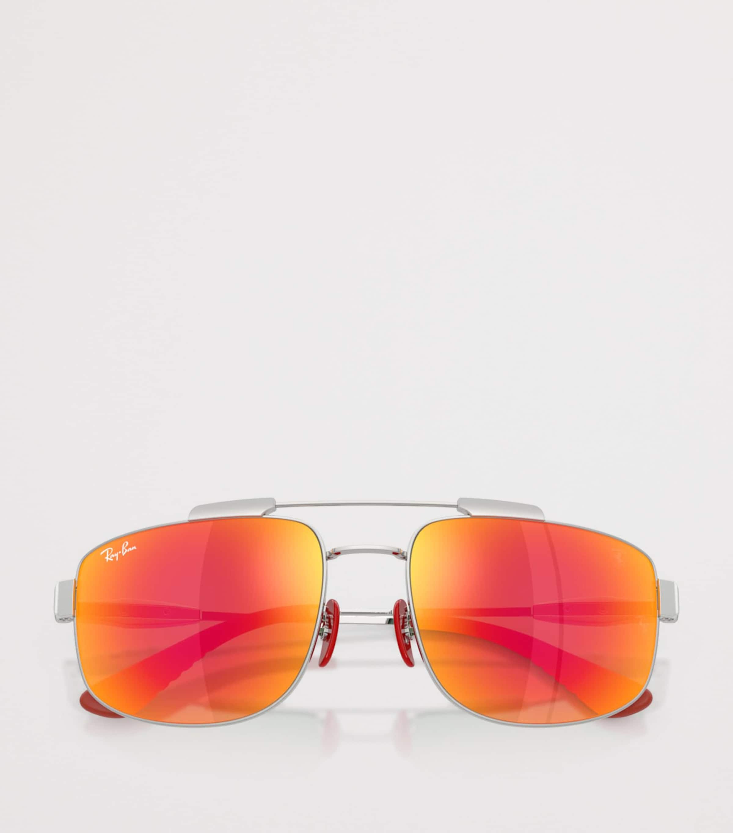 Ray-Ban Scuderia Ferrari Collection Square Sunglasses Silver Image 5