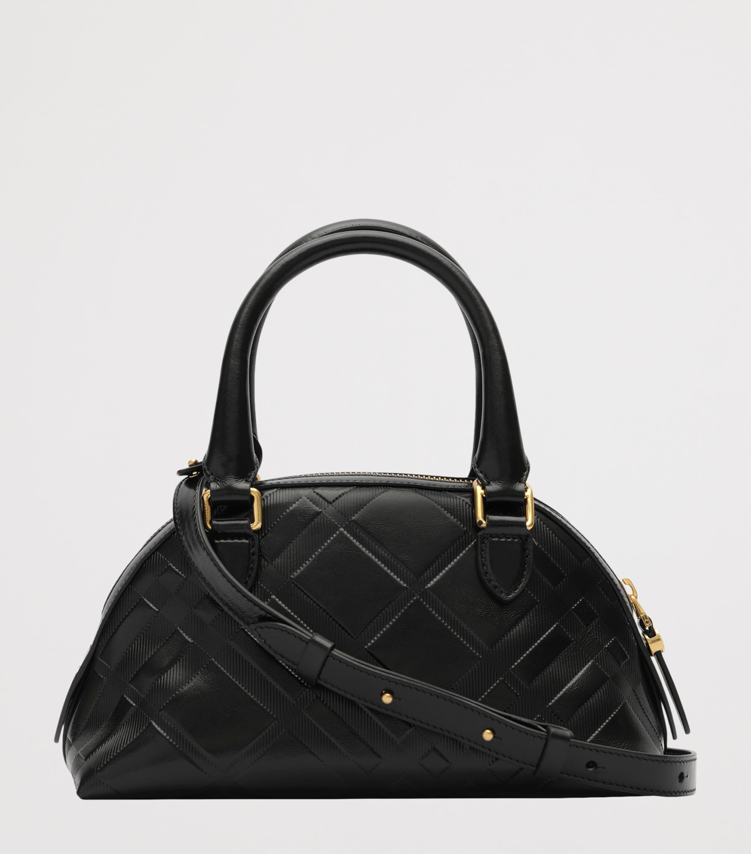 Burberry Mini Leather Primrose Top-Handle Bag Black Image 3