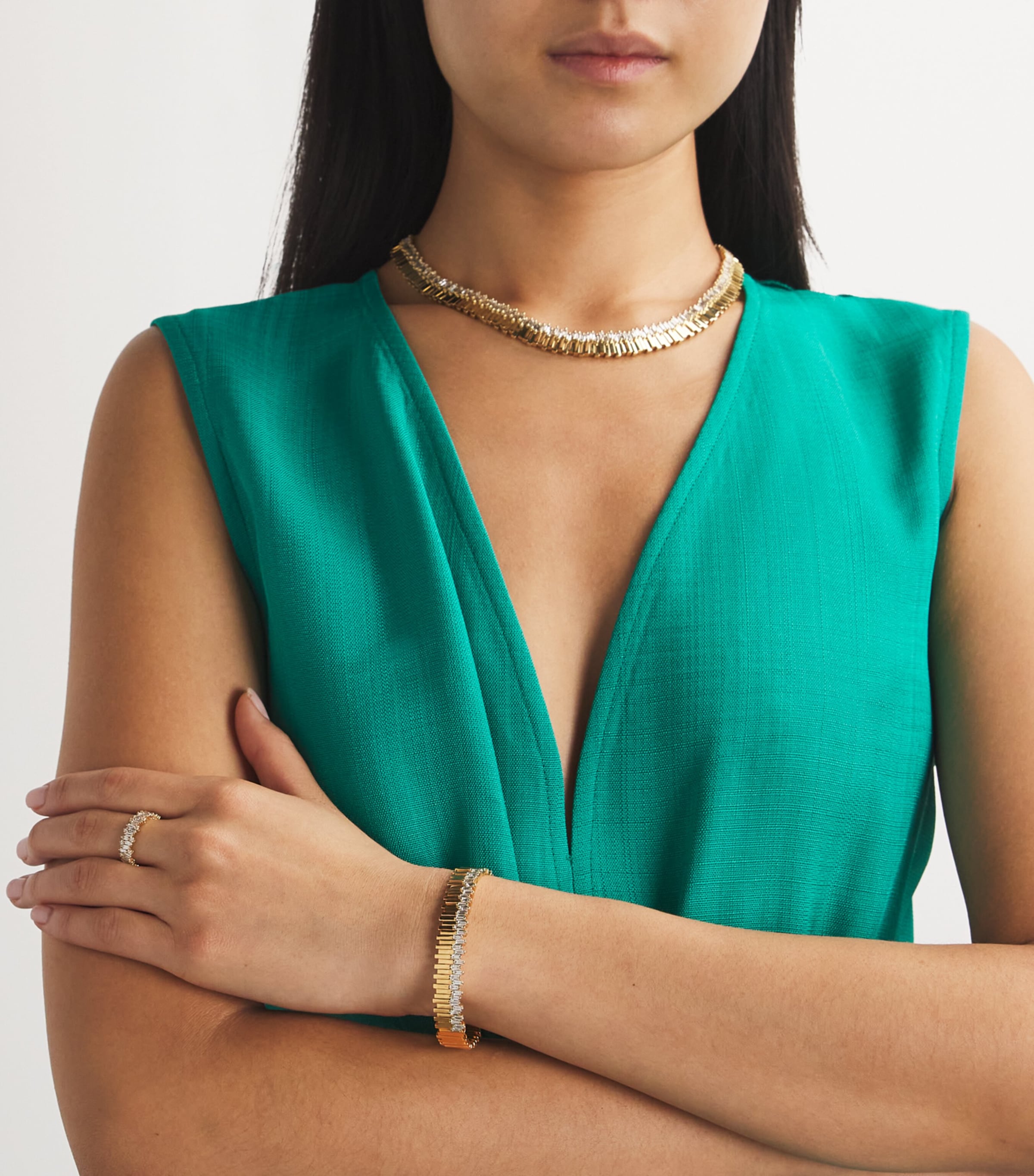 Yellow Gold and Diamond Golden Age Bangle 18K YG/WD Image 5