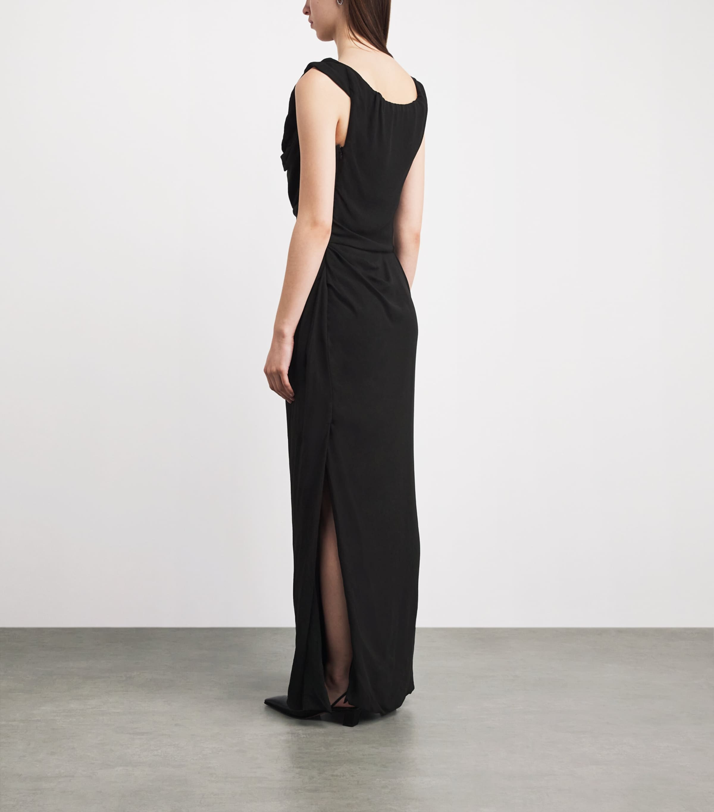 Vivienne Westwood Black Ginnie Amber Maxi Dress | Harrods UK