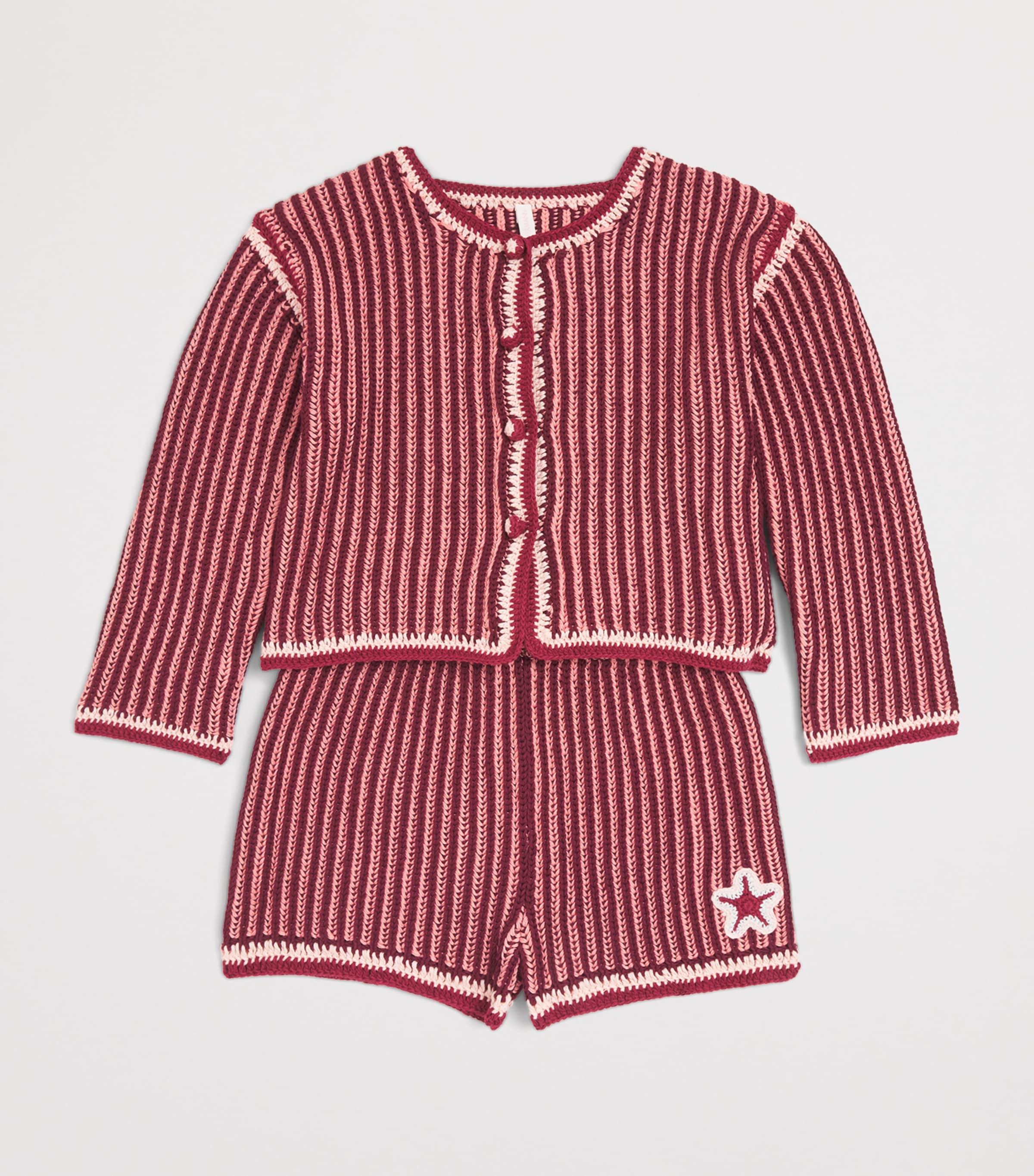 Zimmermann Kids Mahon Jacket (2-12 Years) Red Stripe Image 3