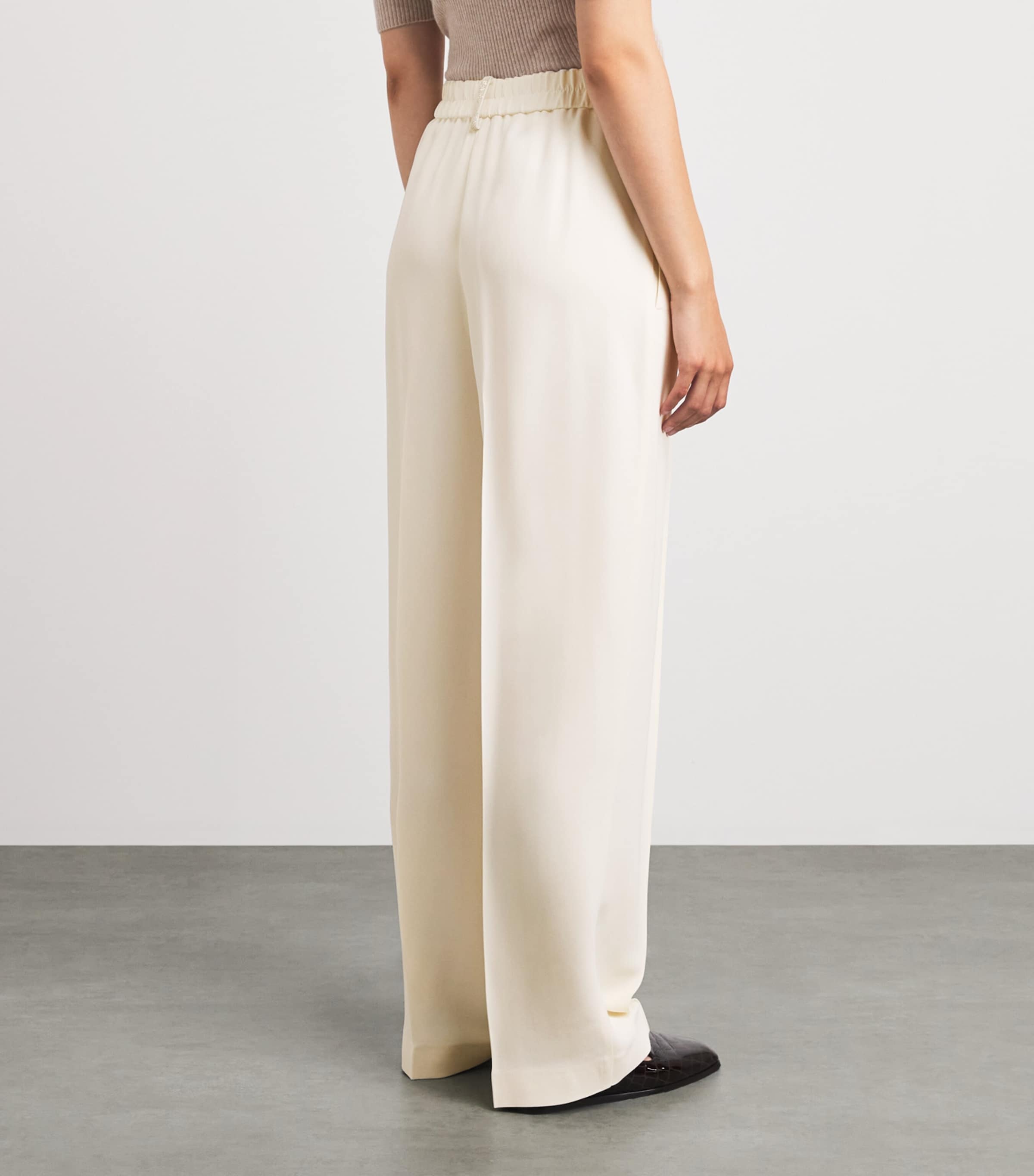 Fabiana Filippi Womens Cady Beaded Trousers Burro Image 5
