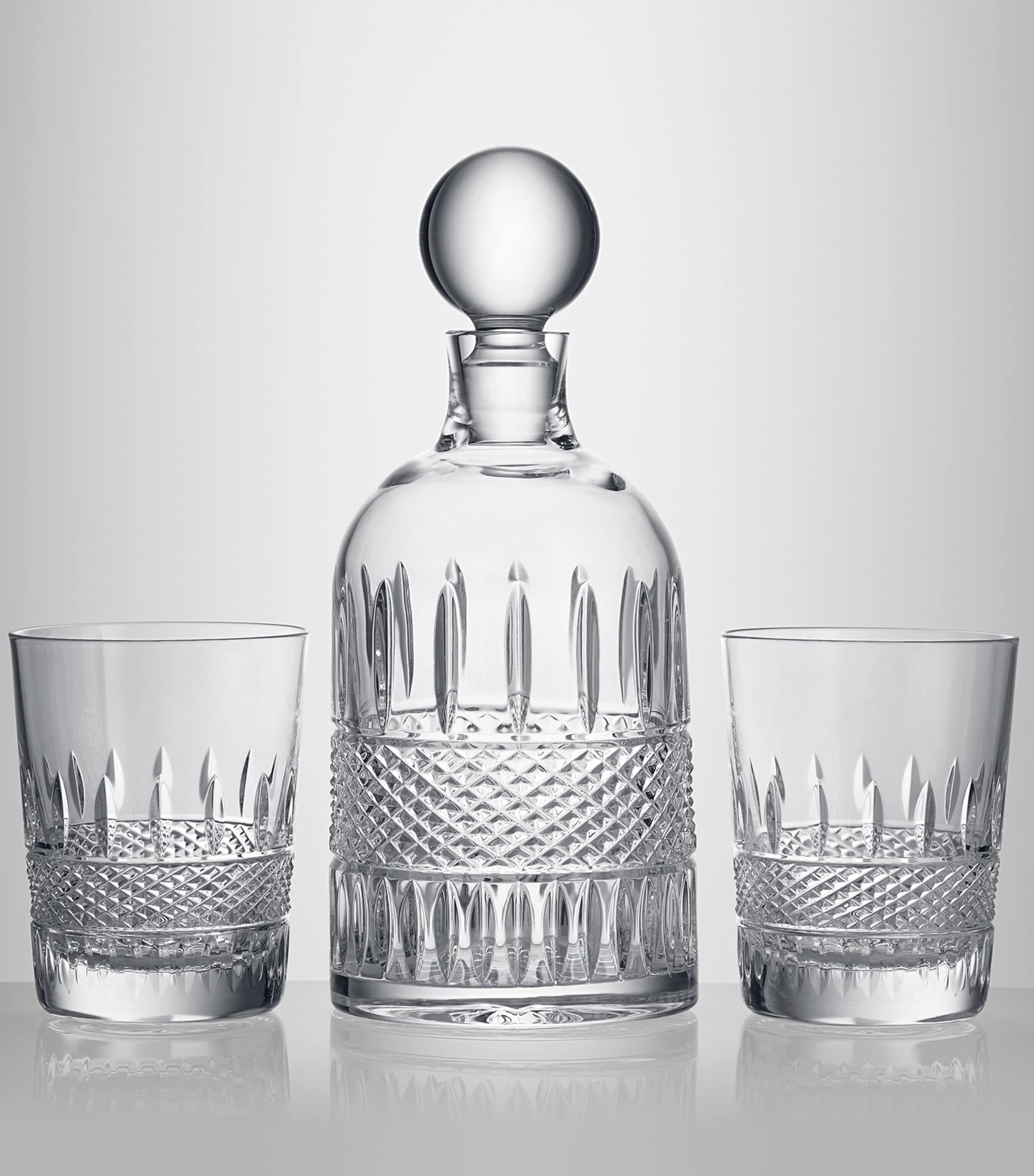 Crystal Mastercraft Irish Lace Decanter Set CLEAR Image 3